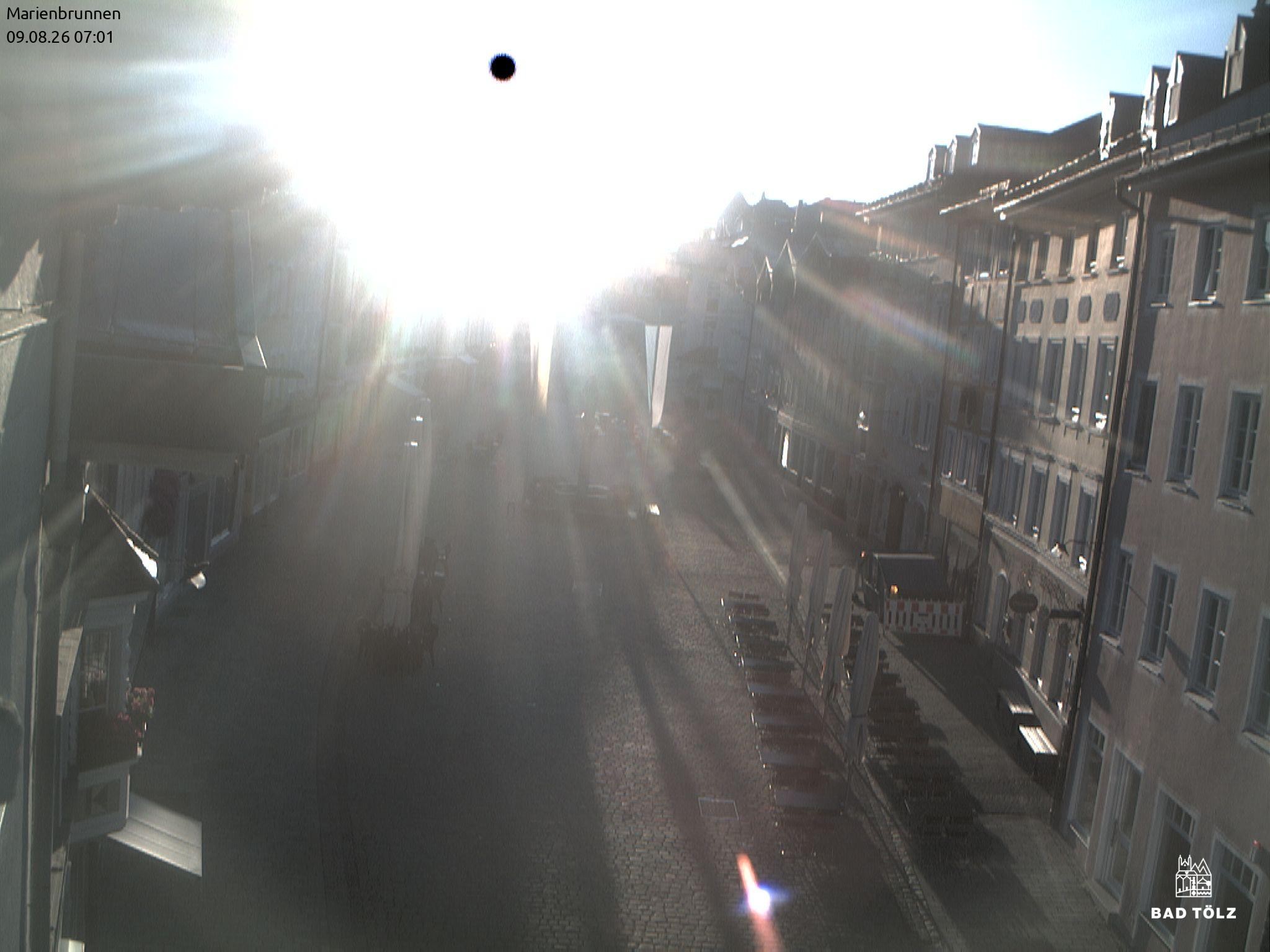 Archiv Foto Webcam Blick auf den Marienbrunnen Bad Tölz
