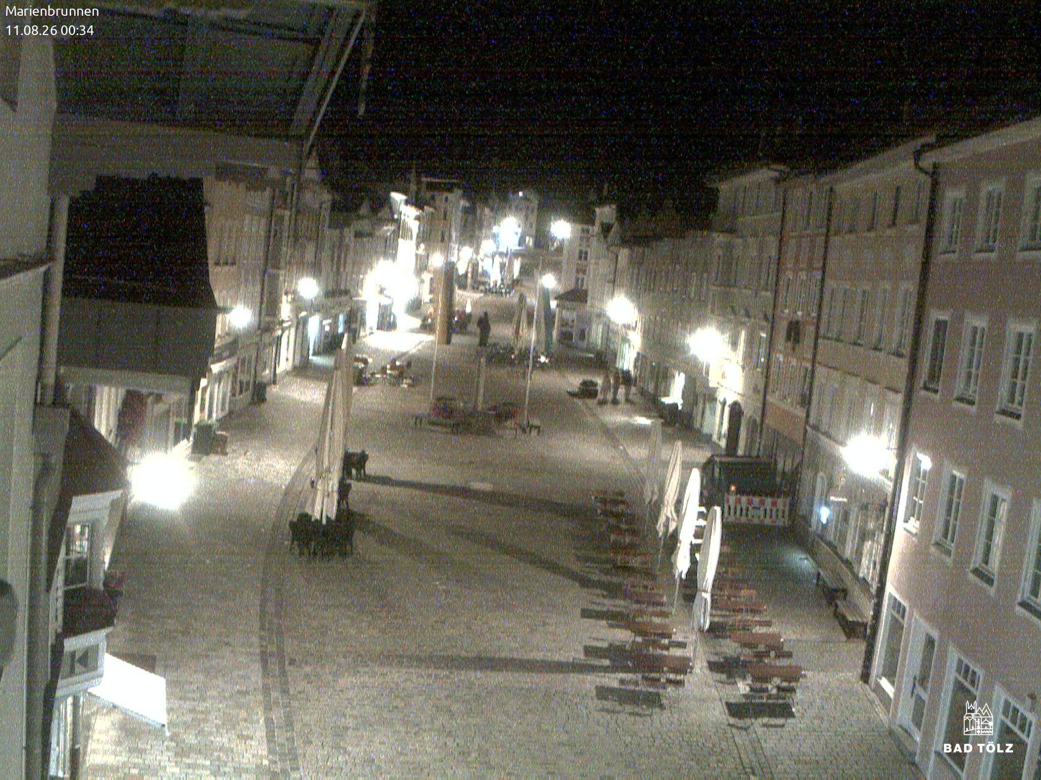 Archiv Foto Webcam Blick auf den Marienbrunnen Bad Tölz