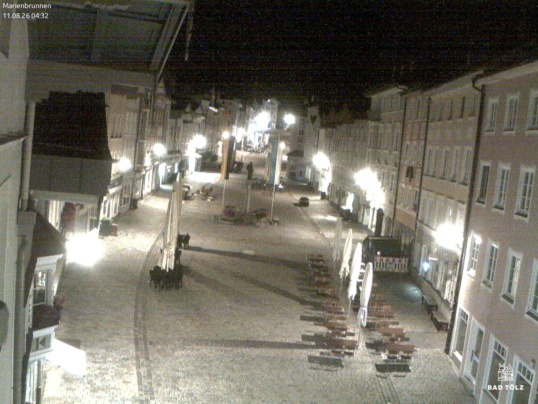 Archiv Foto Webcam Blick auf den Marienbrunnen Bad Tölz