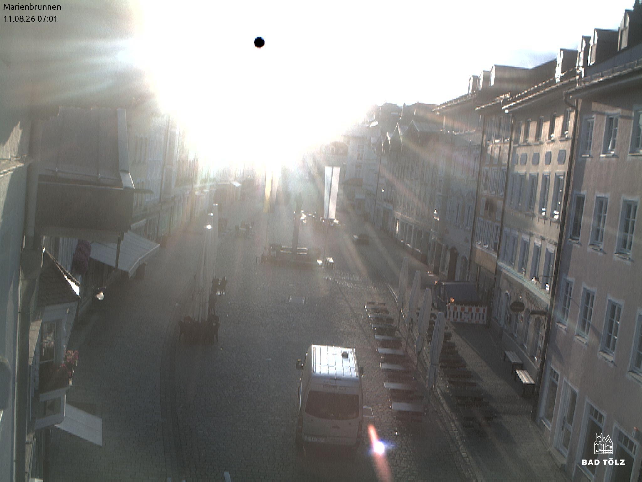 Archiv Foto Webcam Blick auf den Marienbrunnen Bad Tölz