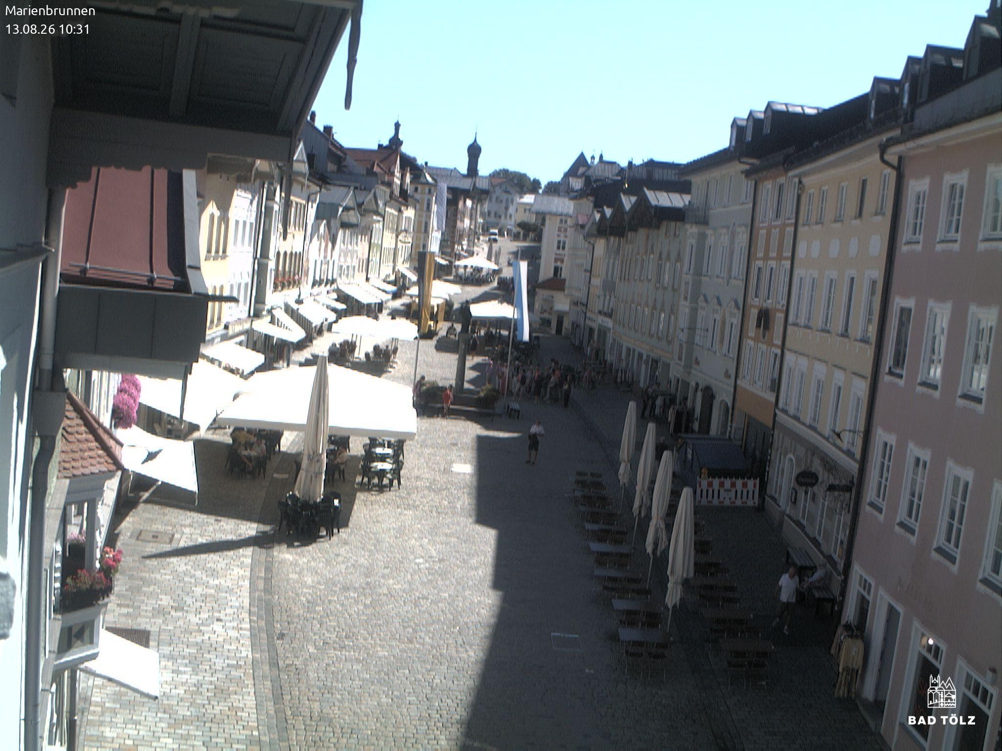 Archived image Webcam Marienbrunnen - Bad Tölz