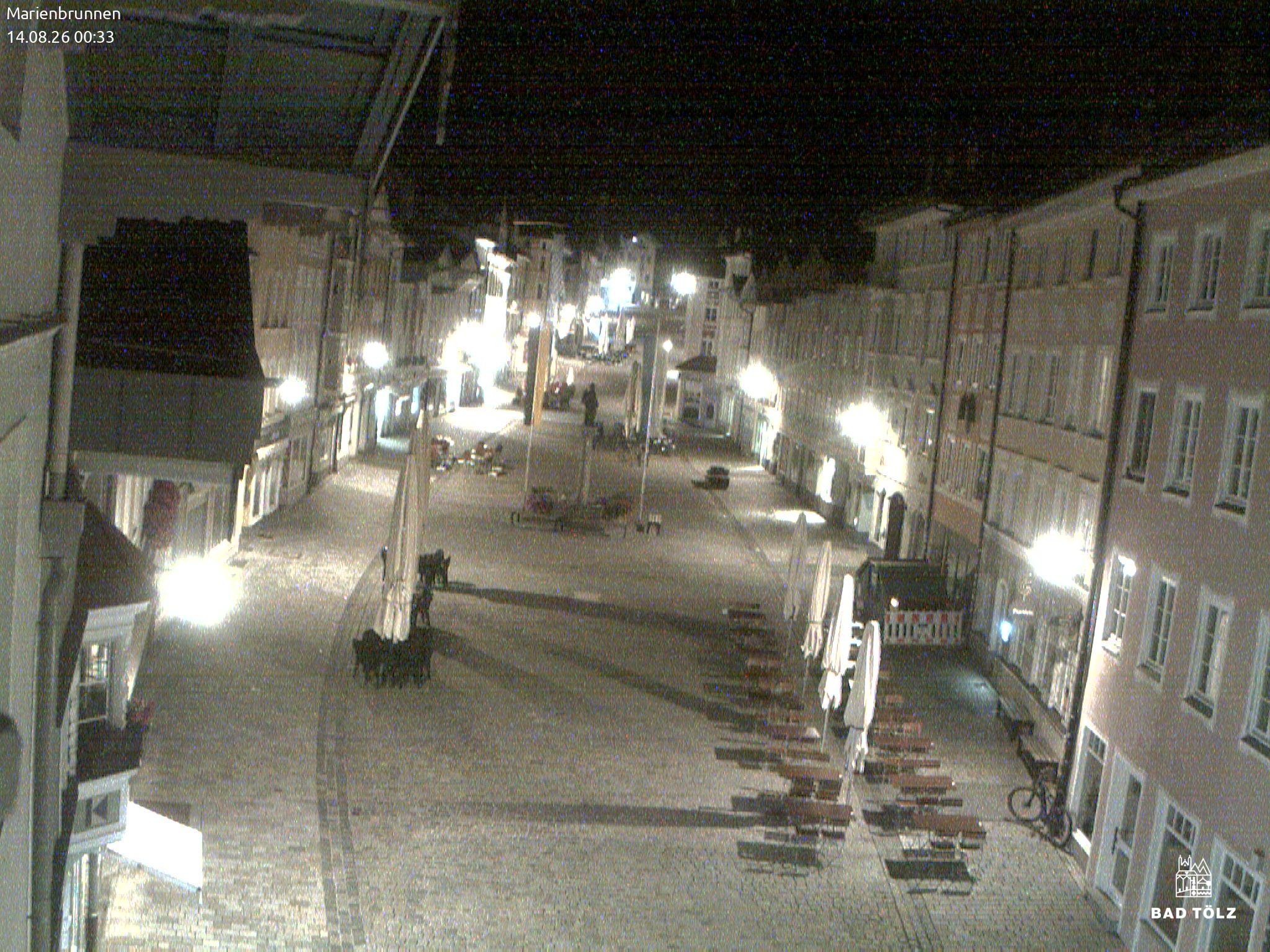 Archiv Foto Webcam Blick auf den Marienbrunnen Bad Tölz