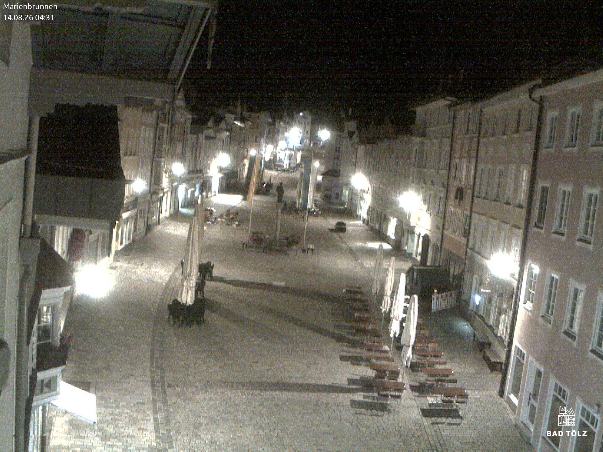 Archiv Foto Webcam Blick auf den Marienbrunnen Bad Tölz
