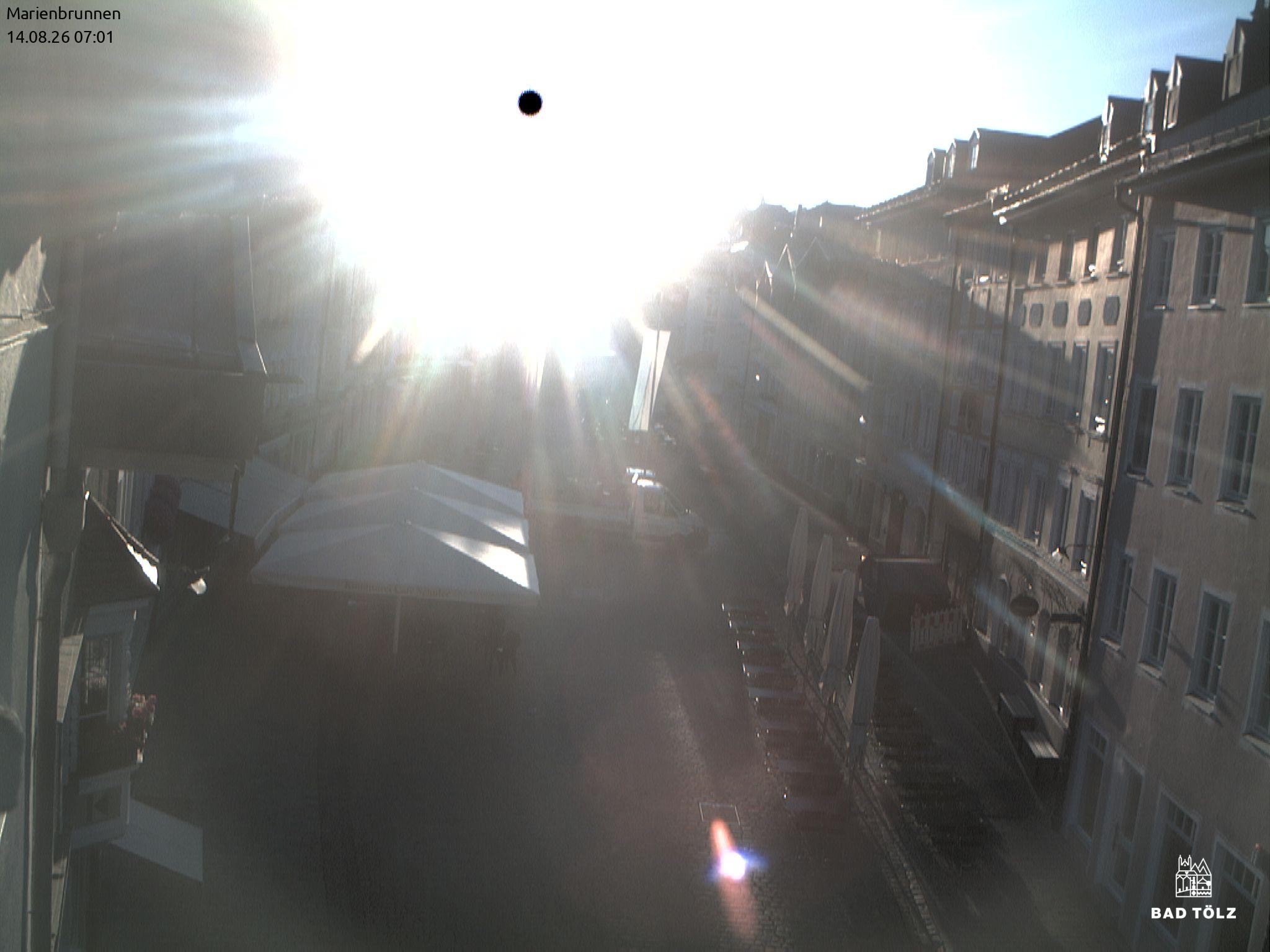 Archiv Foto Webcam Blick auf den Marienbrunnen Bad Tölz