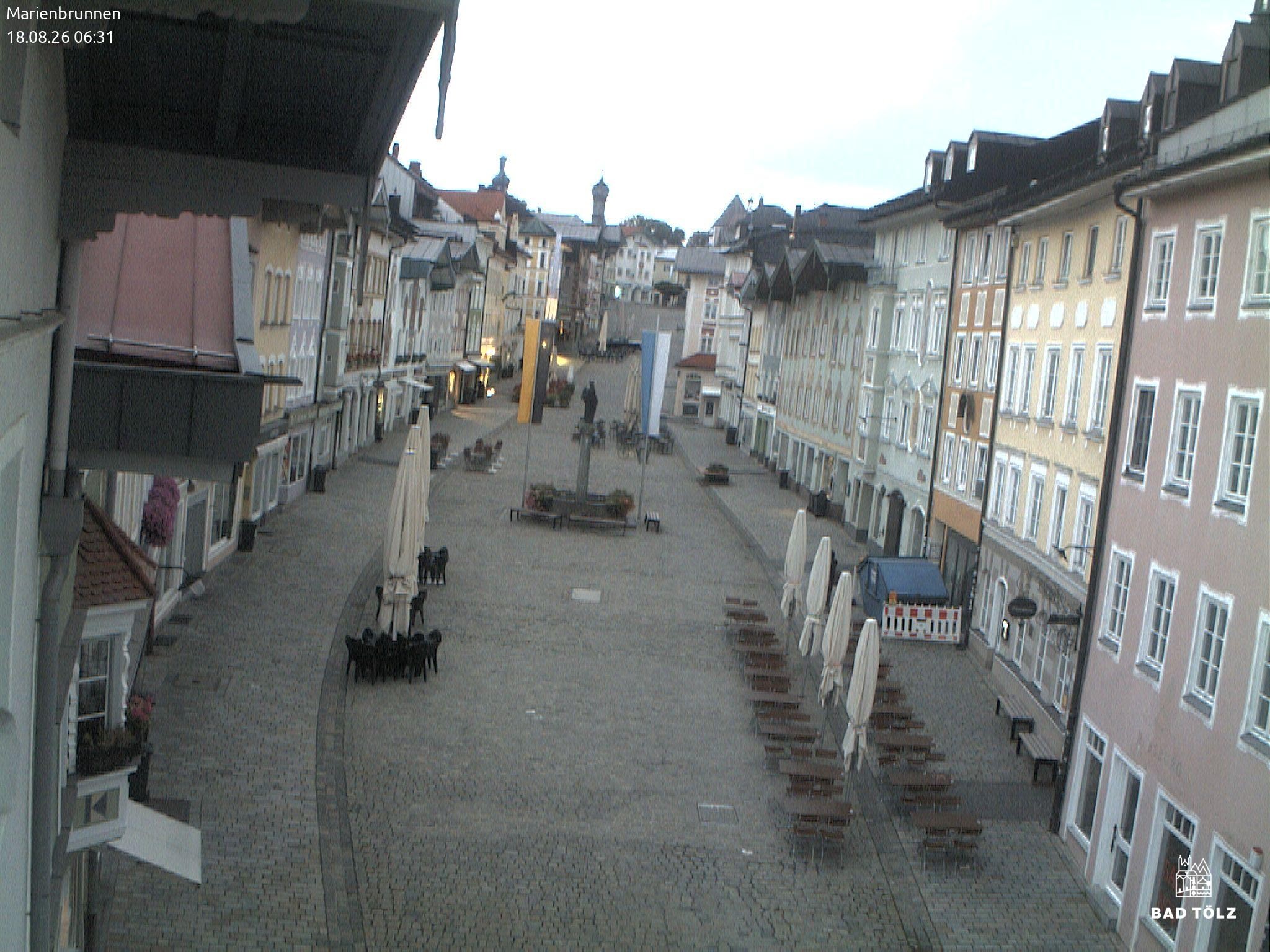 Archived image Webcam Marienbrunnen - Bad Tölz