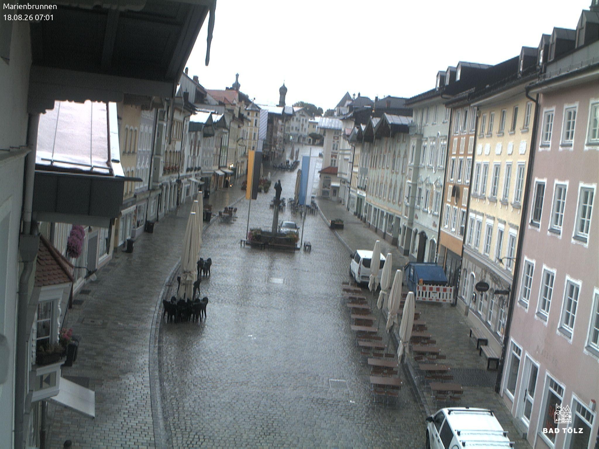 Archived image Webcam Marienbrunnen - Bad Tölz