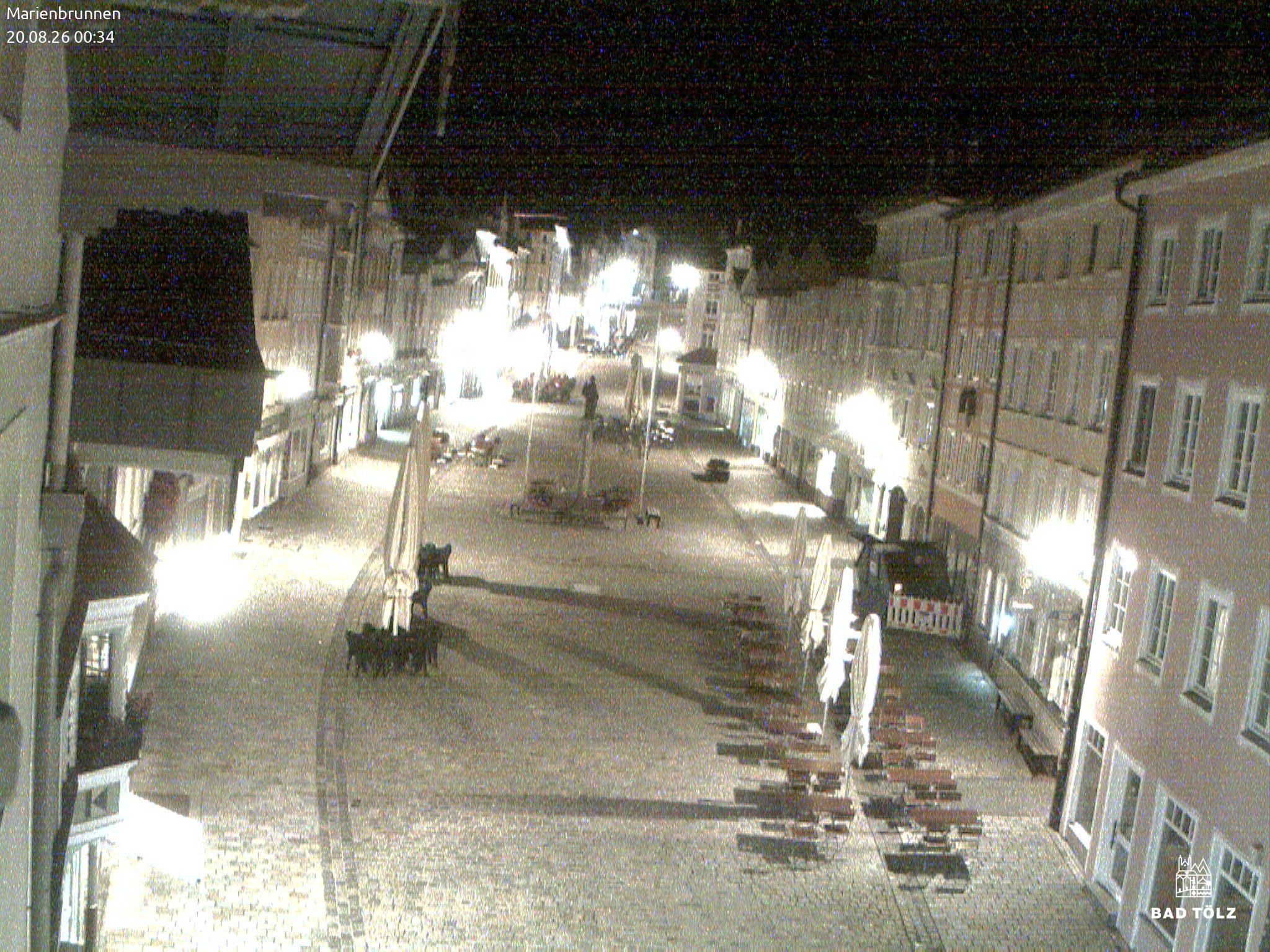Archiv Foto Webcam Blick auf den Marienbrunnen Bad Tölz