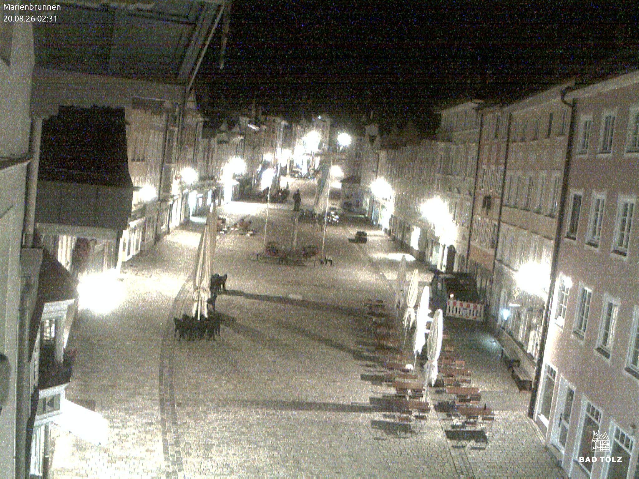 Archiv Foto Webcam Blick auf den Marienbrunnen Bad Tölz