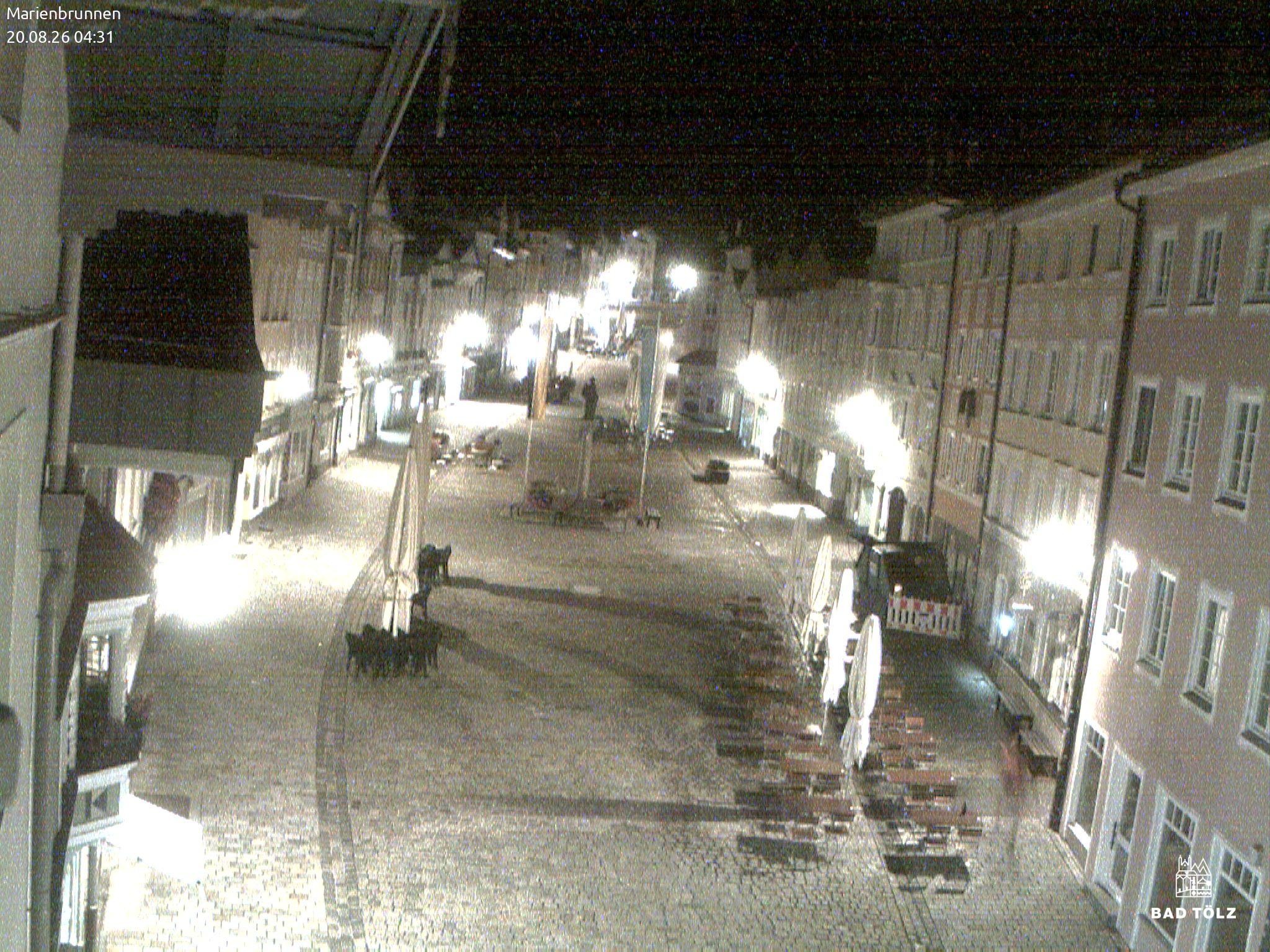 Archiv Foto Webcam Blick auf den Marienbrunnen Bad Tölz