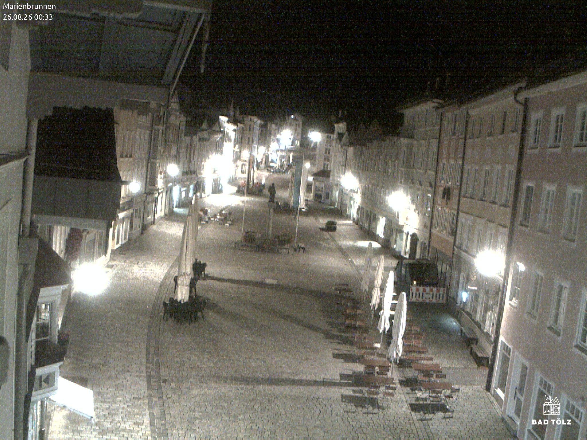 Archiv Foto Webcam Blick auf den Marienbrunnen Bad Tölz
