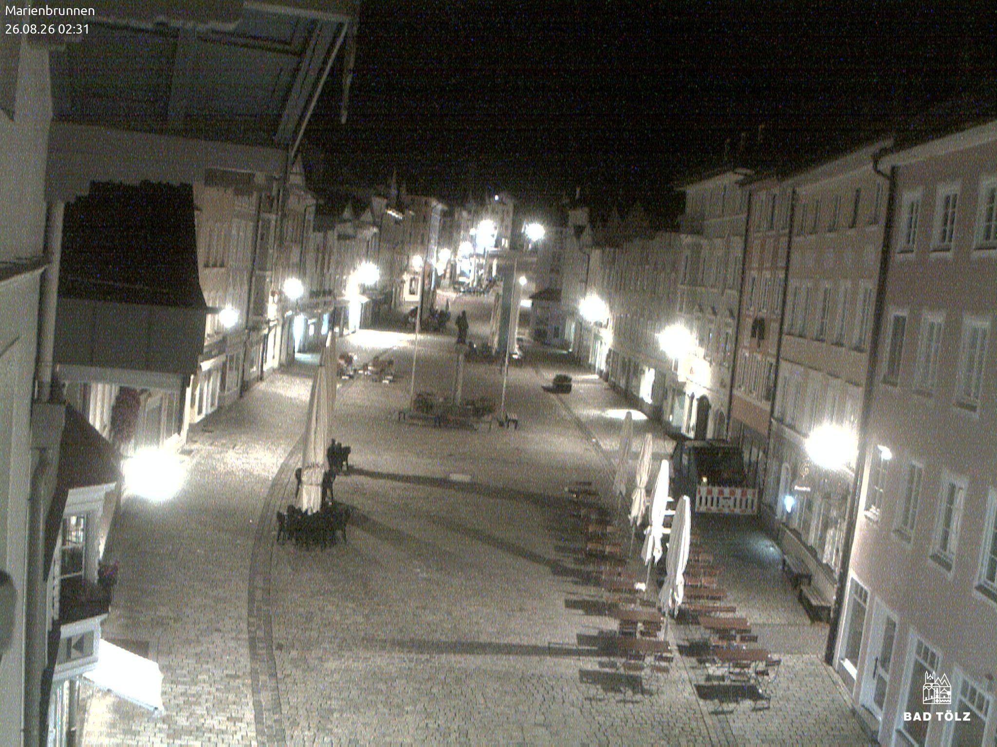 Archiv Foto Webcam Blick auf den Marienbrunnen Bad Tölz