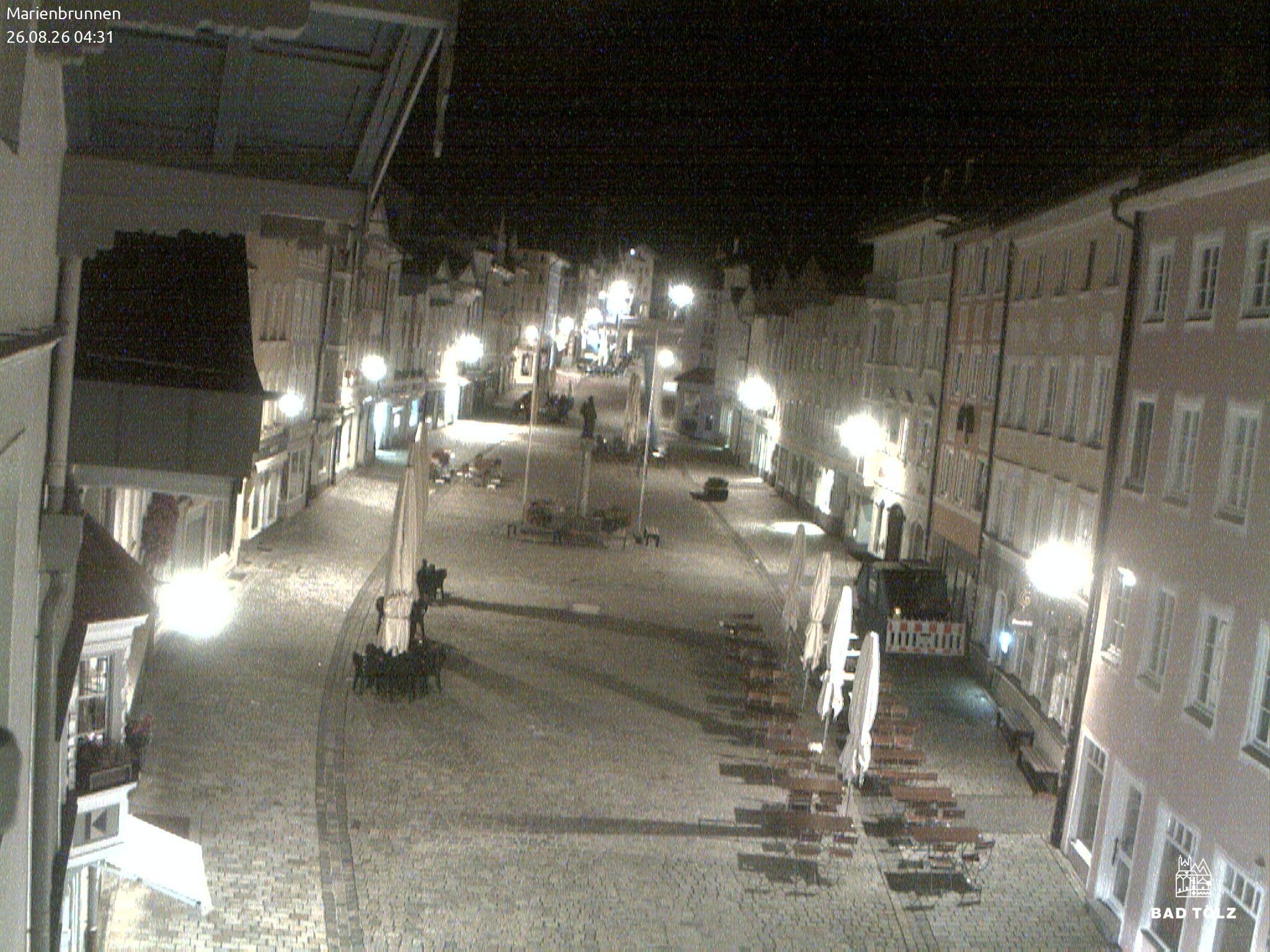 Archiv Foto Webcam Blick auf den Marienbrunnen Bad Tölz