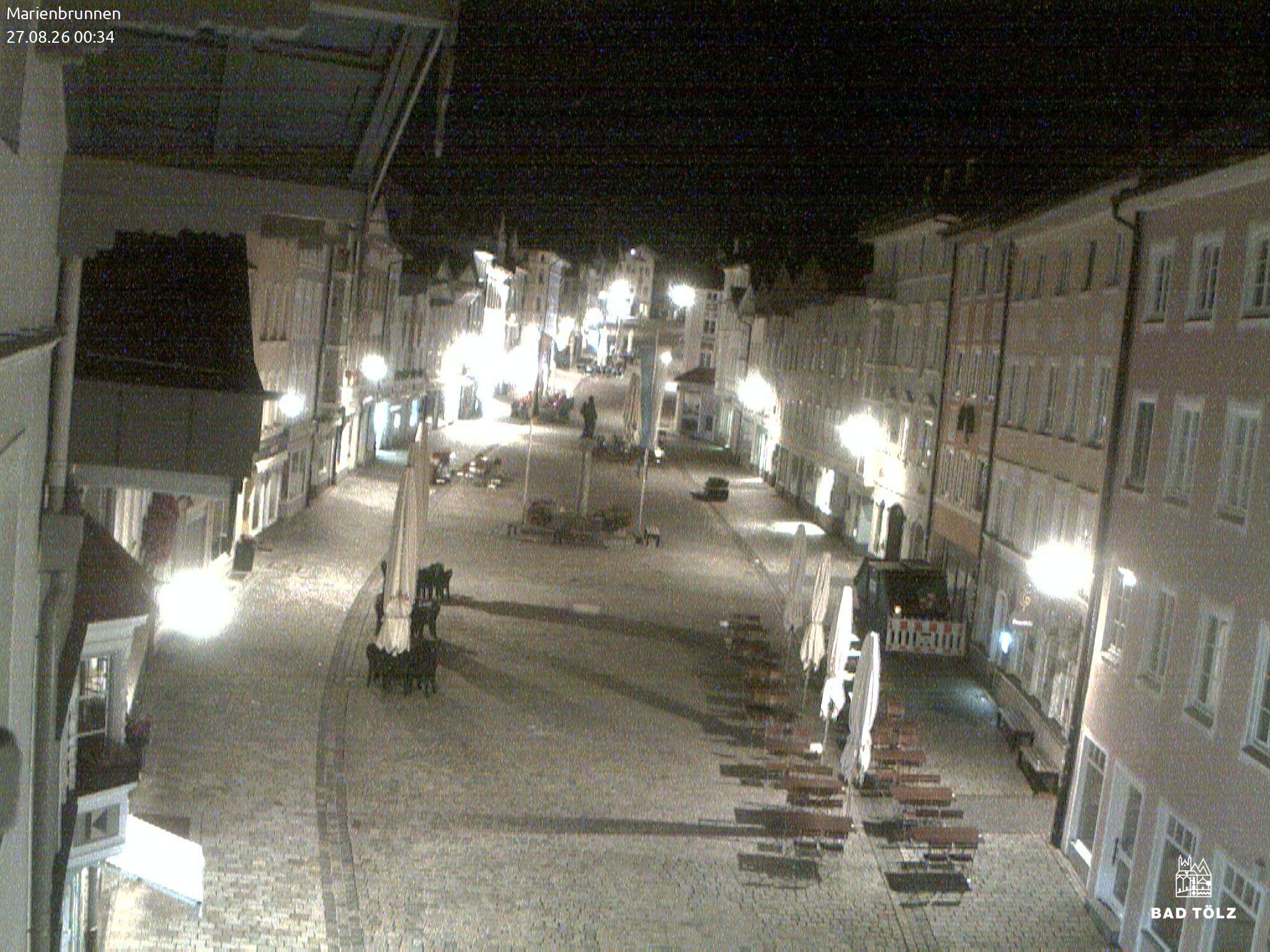 Archiv Foto Webcam Blick auf den Marienbrunnen Bad Tölz