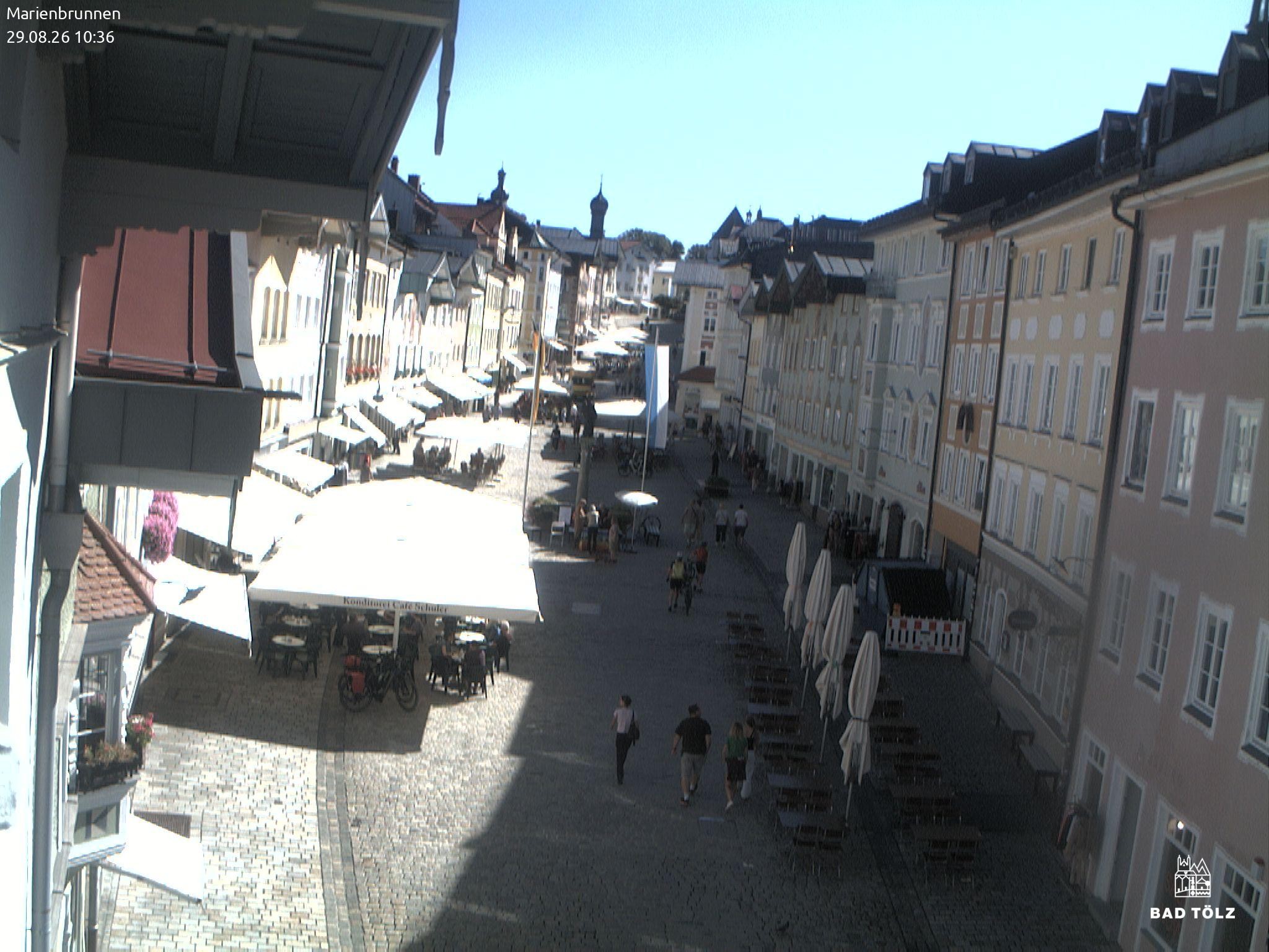 Archived image Webcam Marienbrunnen - Bad Tölz