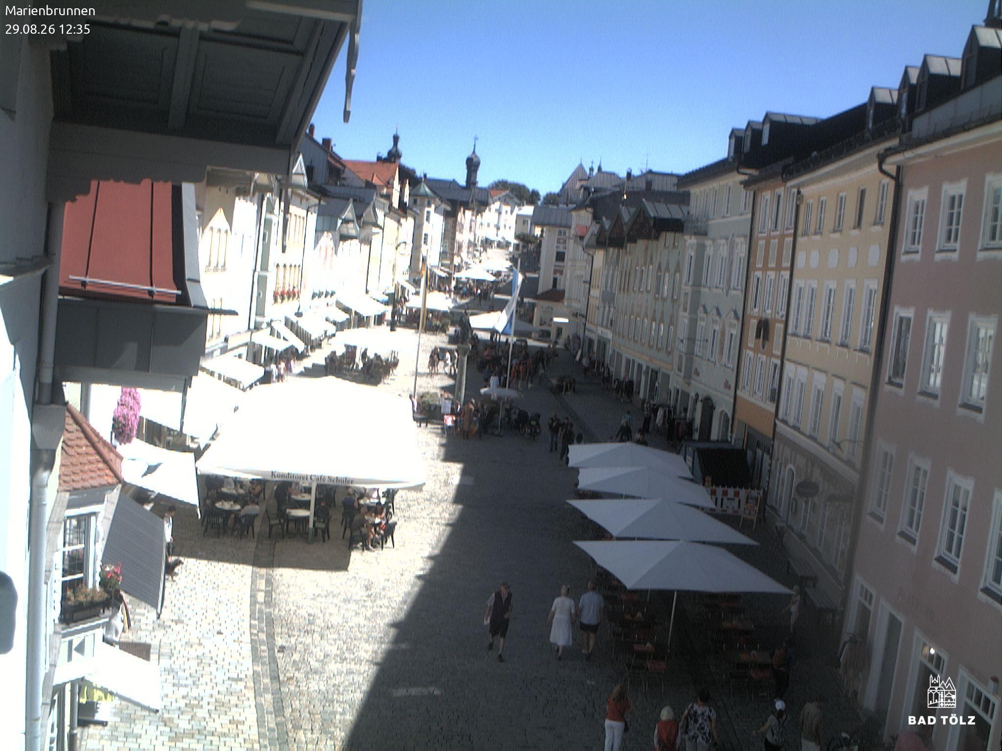 Archived image Webcam Marienbrunnen - Bad Tölz