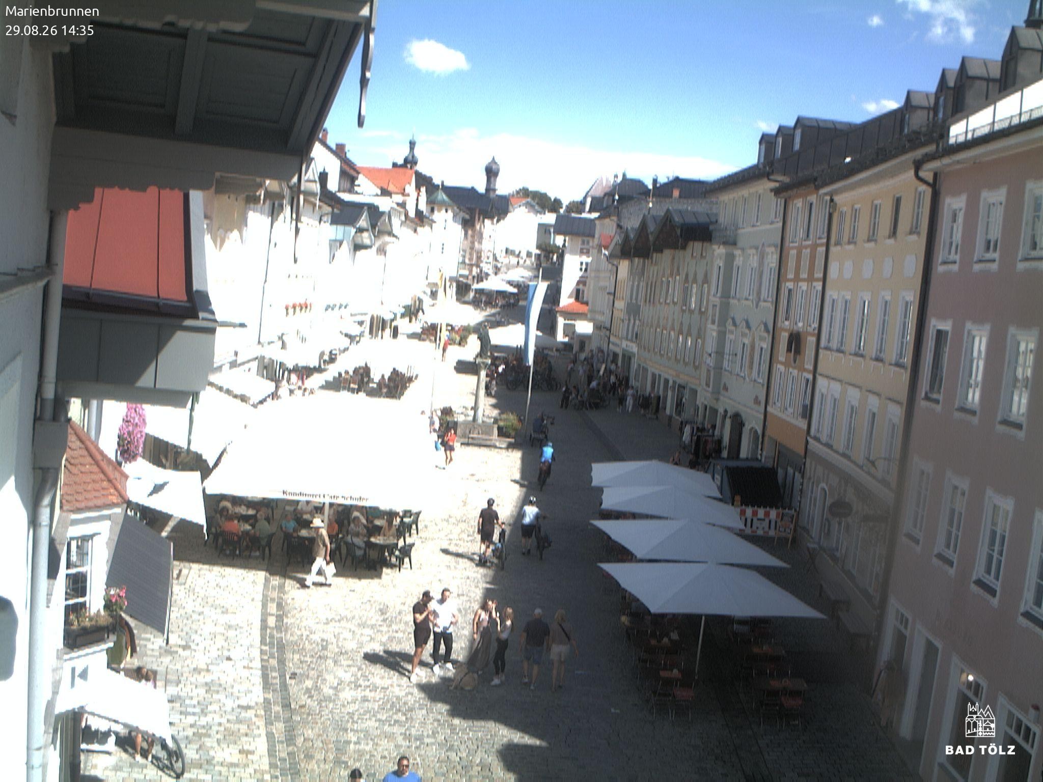Archived image Webcam Marienbrunnen - Bad Tölz