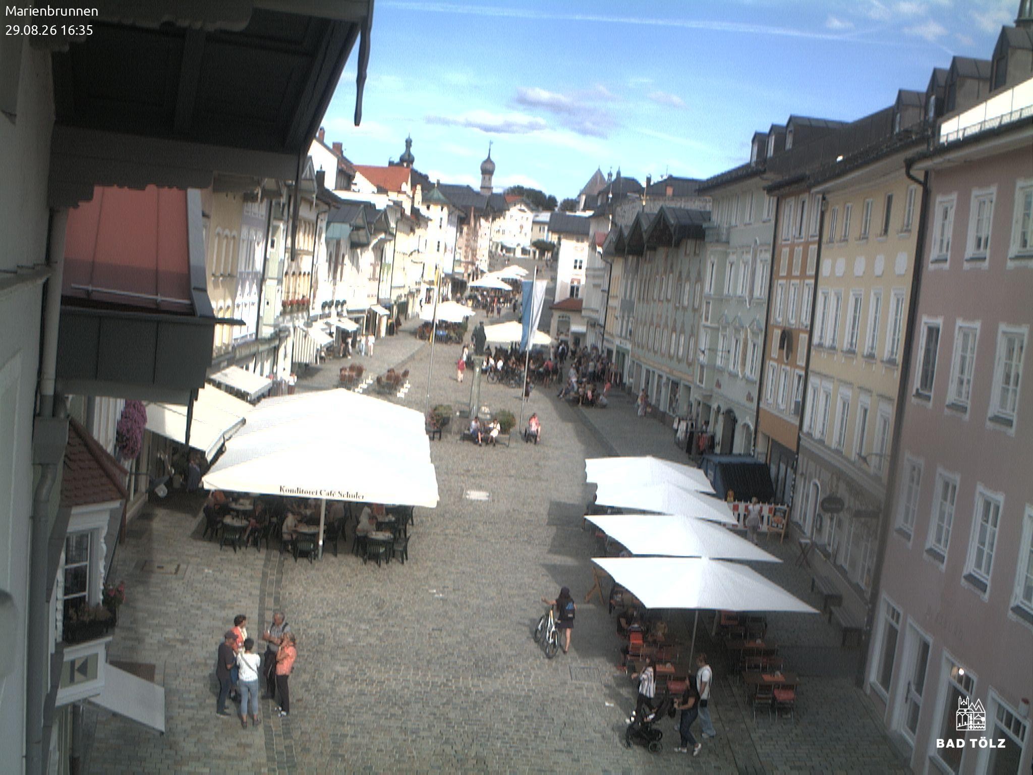 Archived image Webcam Marienbrunnen - Bad Tölz