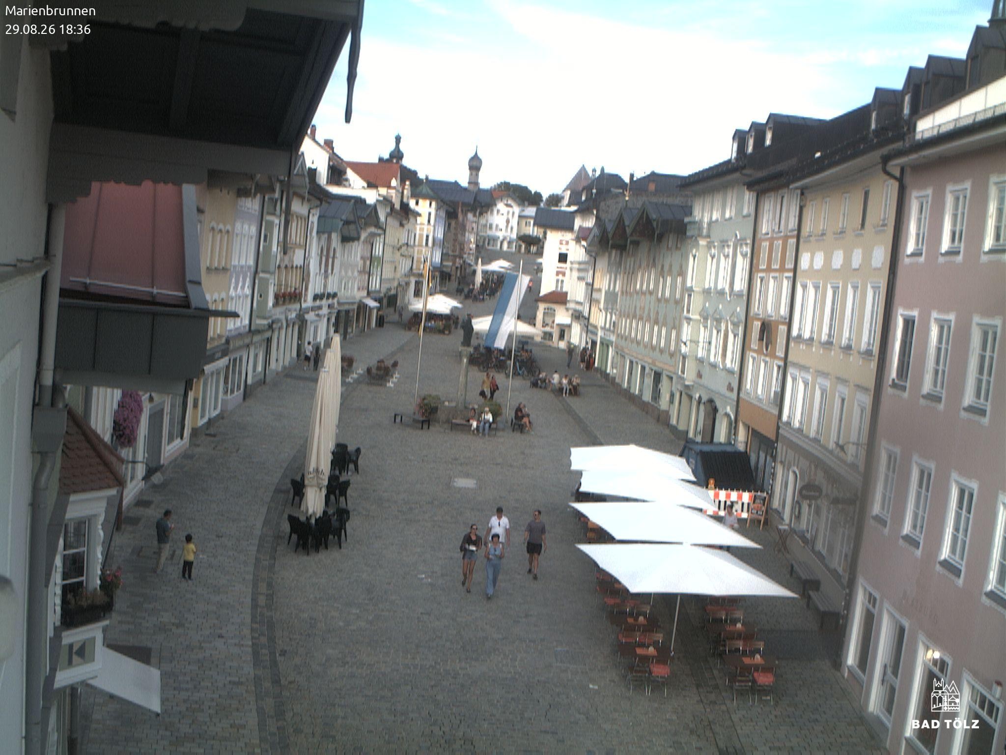 Archived image Webcam Marienbrunnen - Bad Tölz