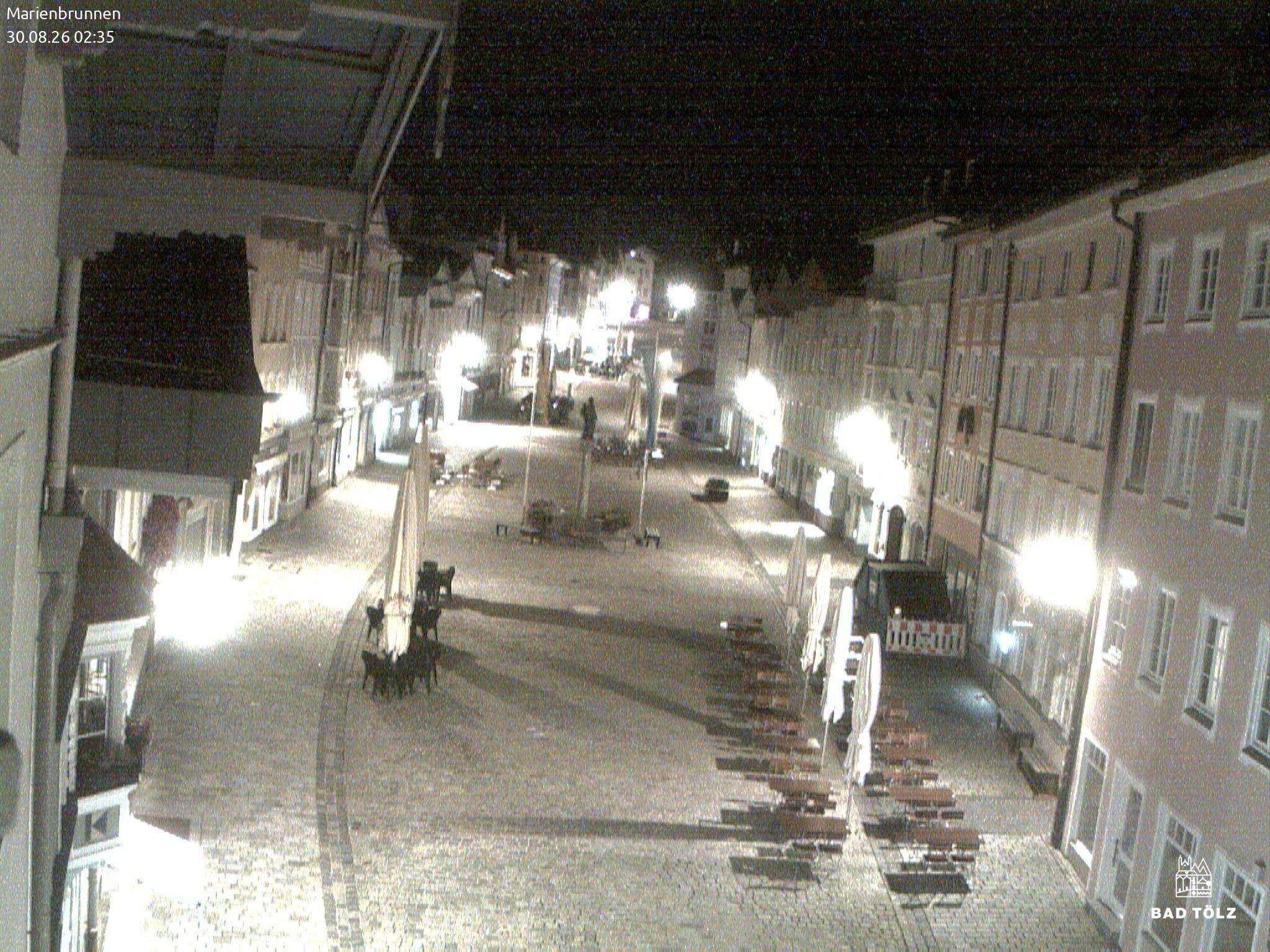Archiv Foto Webcam Blick auf den Marienbrunnen Bad Tölz