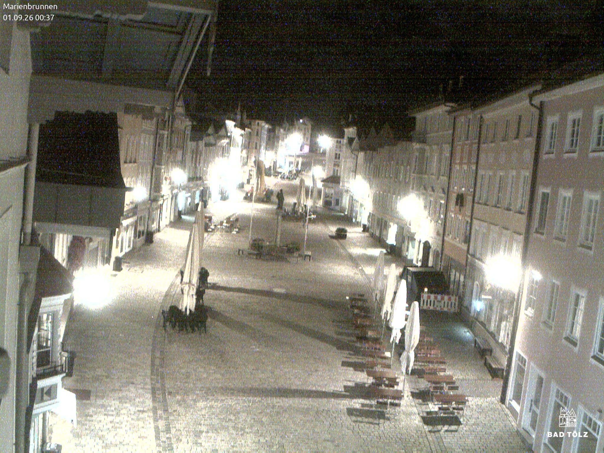 Archiv Foto Webcam Blick auf den Marienbrunnen Bad Tölz