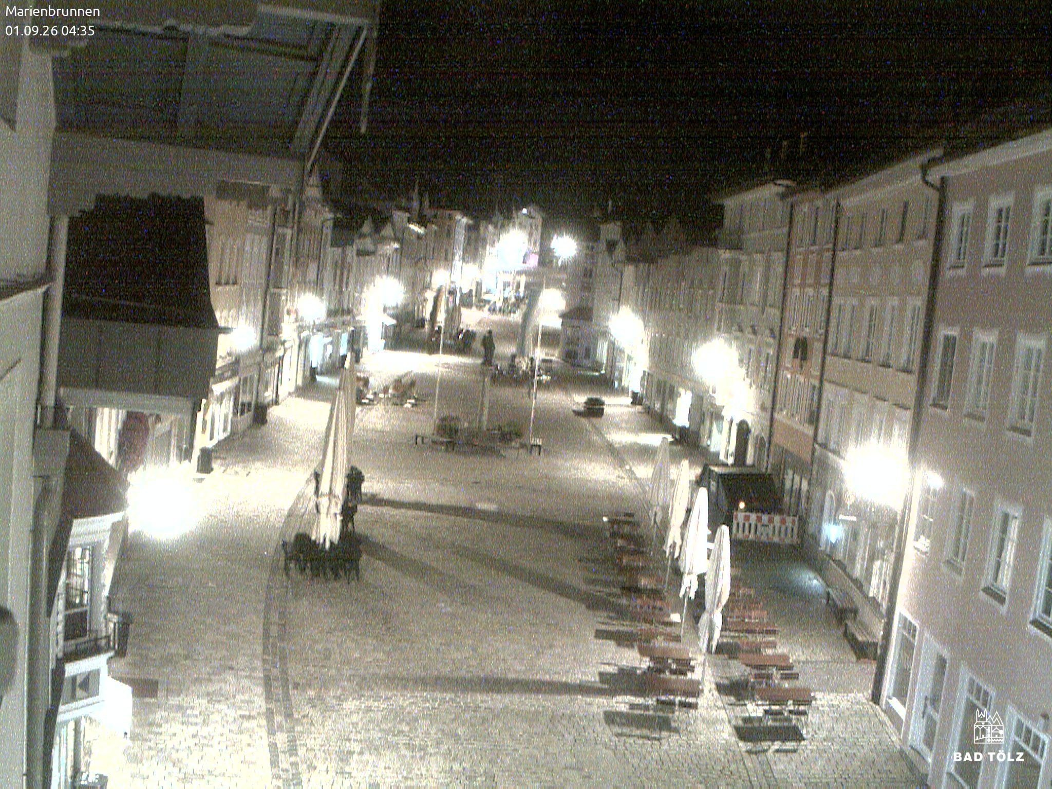 Archiv Foto Webcam Blick auf den Marienbrunnen Bad Tölz