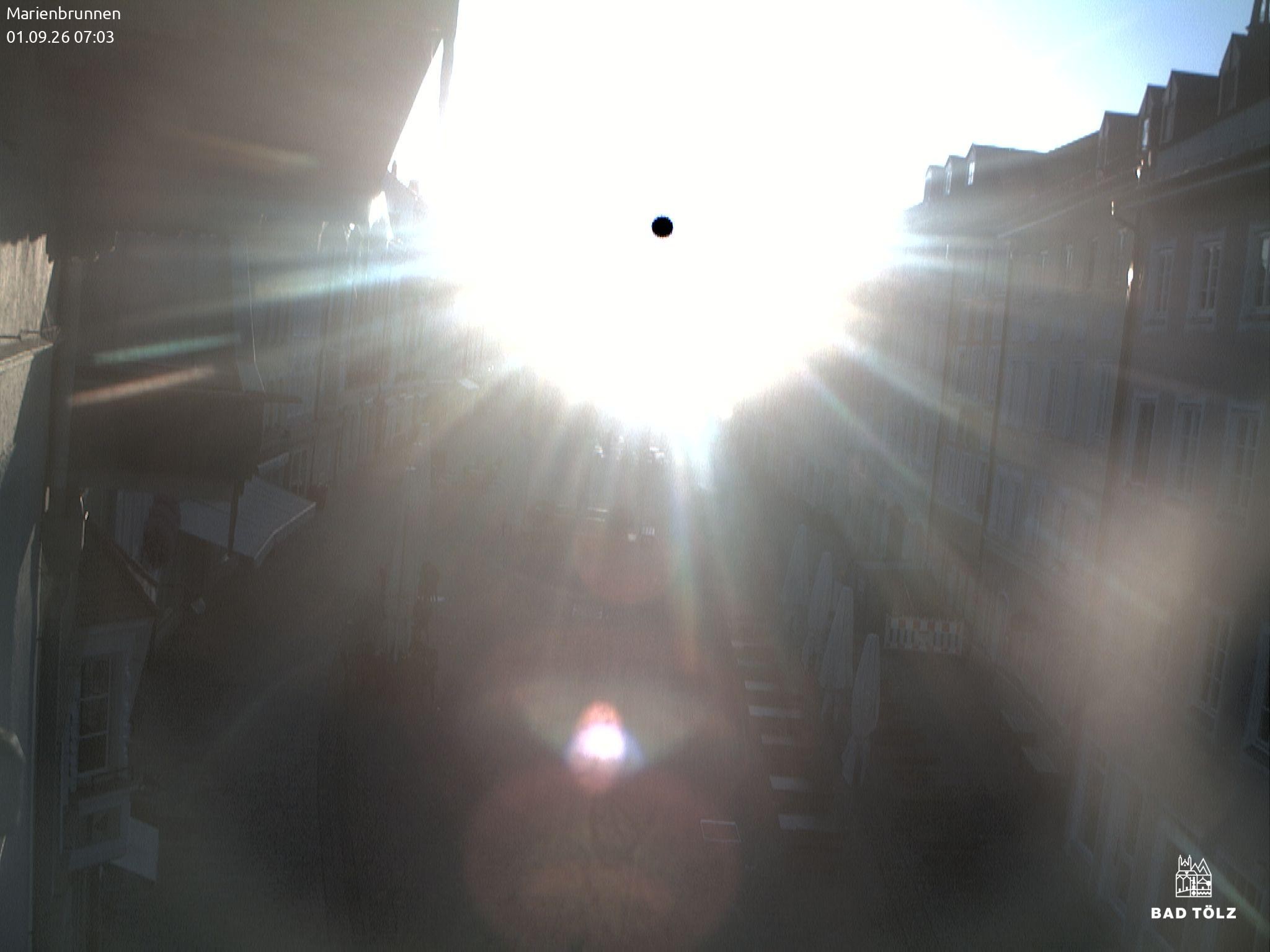 Archiv Foto Webcam Blick auf den Marienbrunnen Bad Tölz