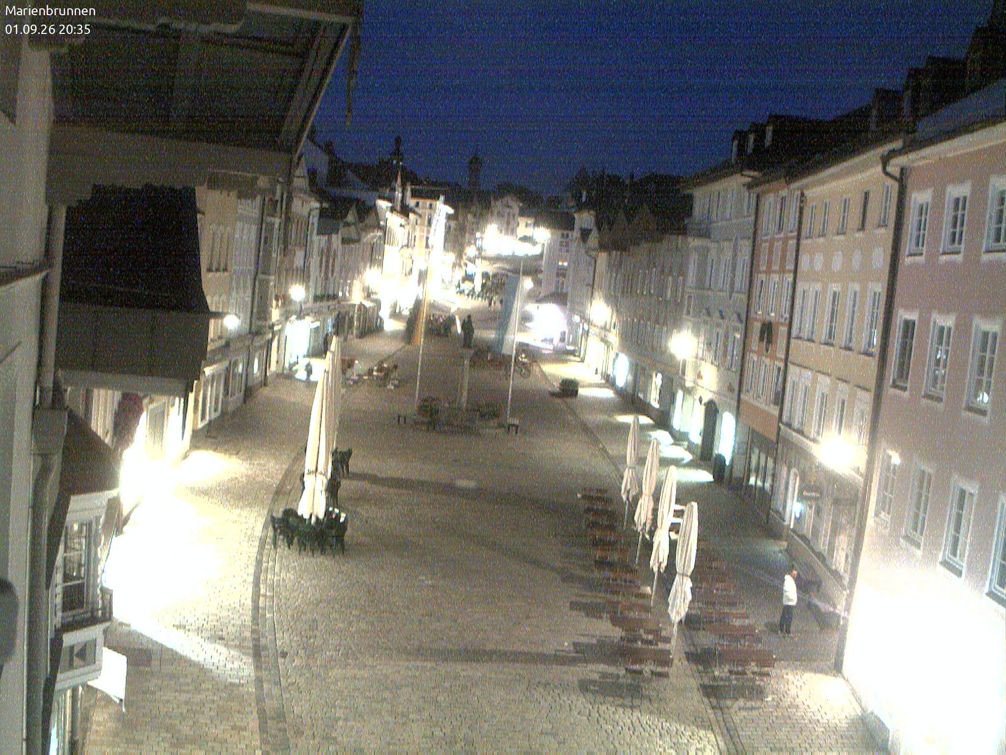 Archiv Foto Webcam Blick auf den Marienbrunnen Bad Tölz
