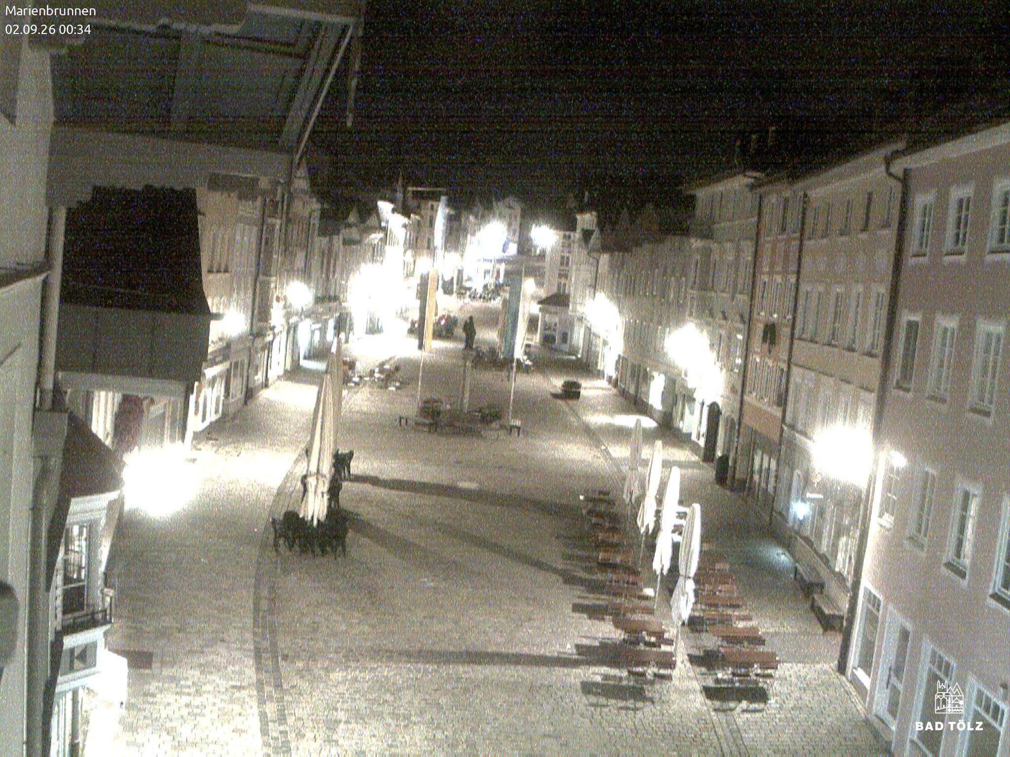 Archiv Foto Webcam Blick auf den Marienbrunnen Bad Tölz