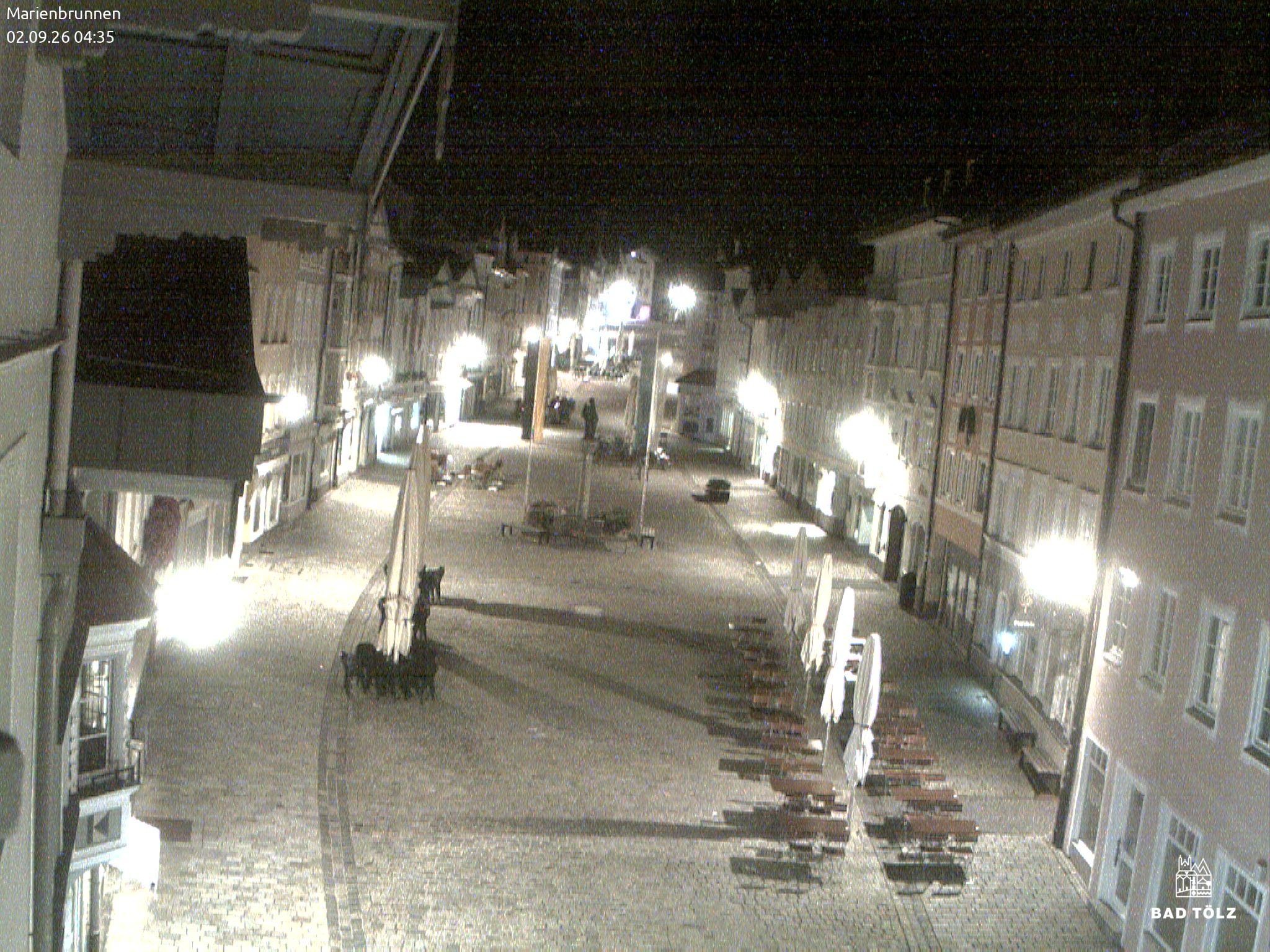 Archiv Foto Webcam Blick auf den Marienbrunnen Bad Tölz