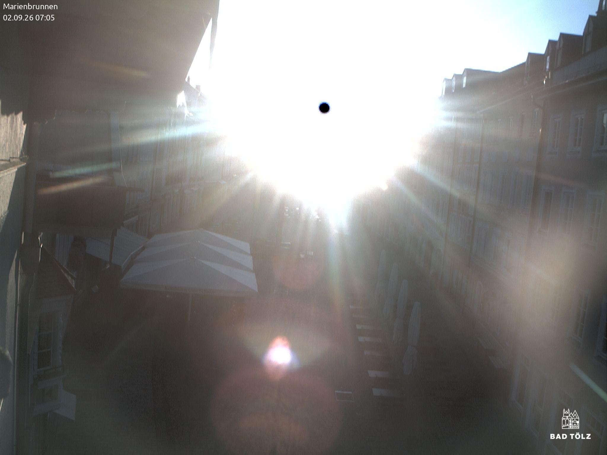Archiv Foto Webcam Blick auf den Marienbrunnen Bad Tölz