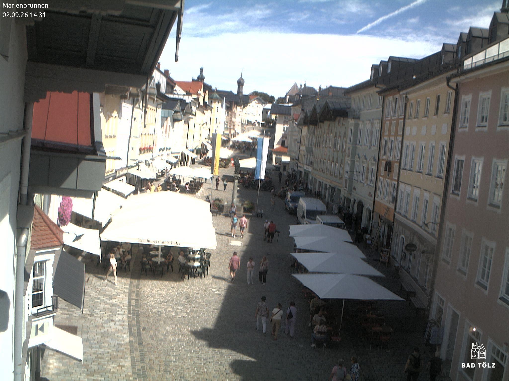 Archived image Webcam Marienbrunnen - Bad Tölz