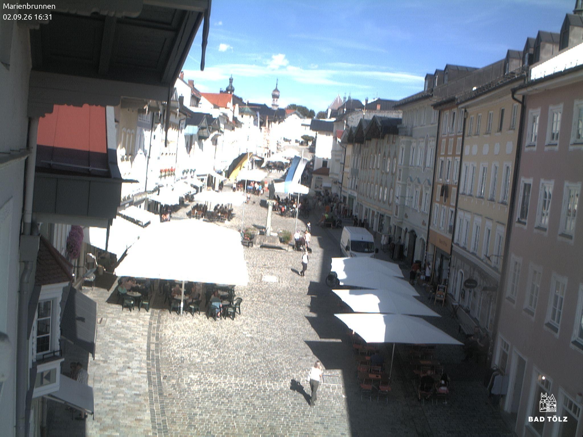 Archived image Webcam Marienbrunnen - Bad Tölz