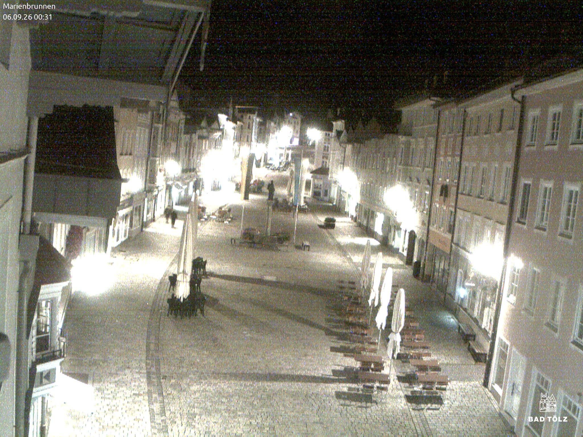 Archiv Foto Webcam Blick auf den Marienbrunnen Bad Tölz