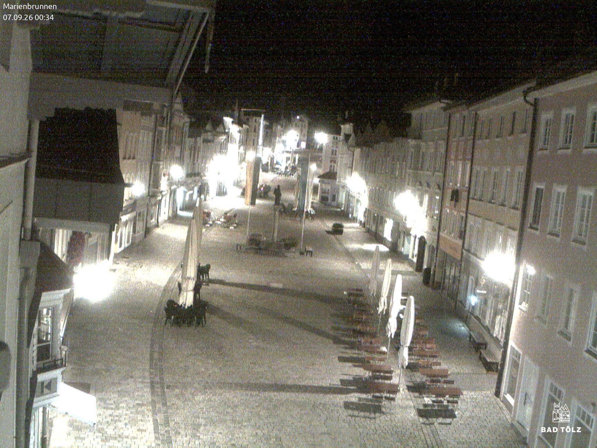 Archiv Foto Webcam Blick auf den Marienbrunnen Bad Tölz
