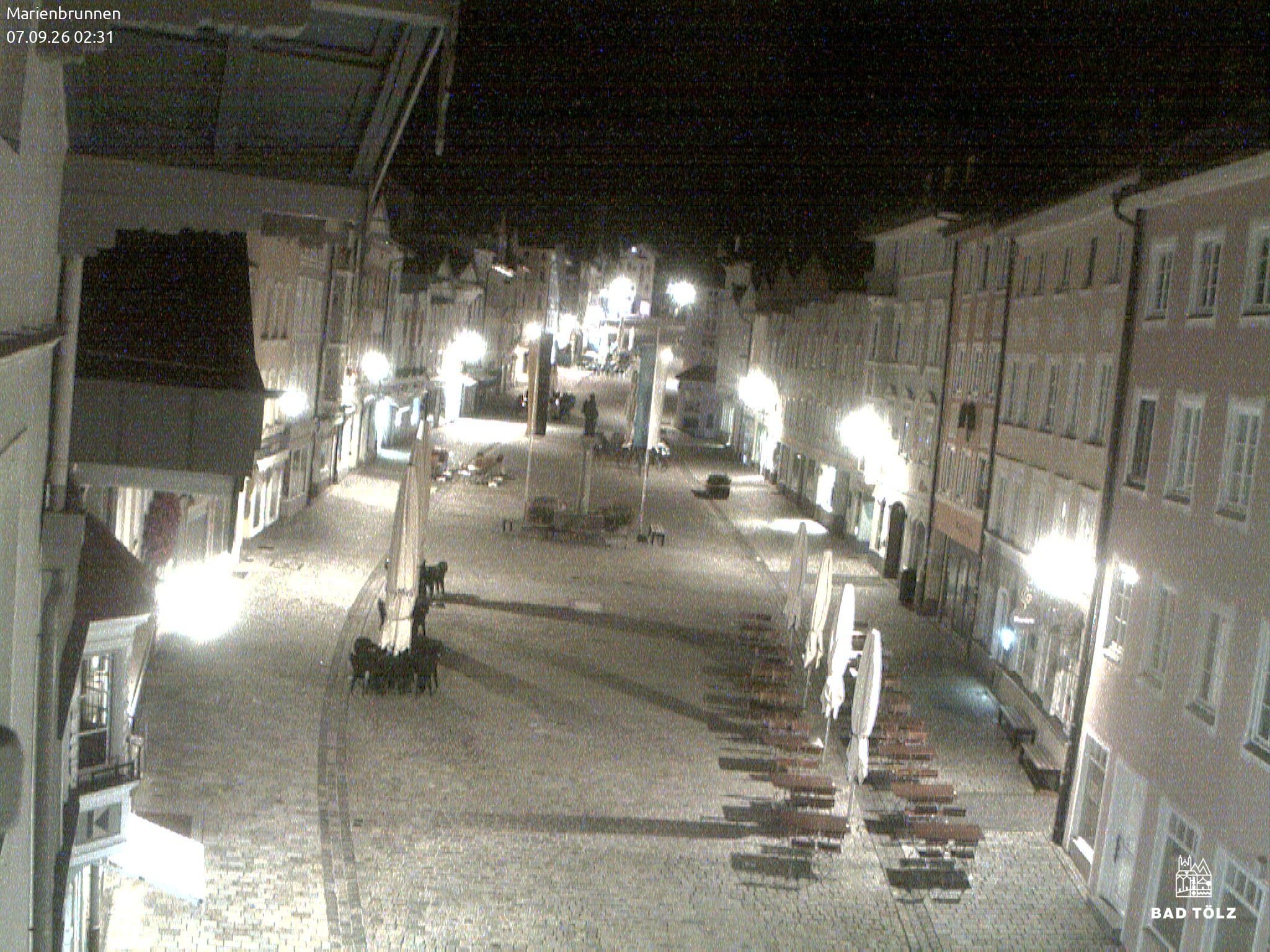 Archiv Foto Webcam Blick auf den Marienbrunnen Bad Tölz