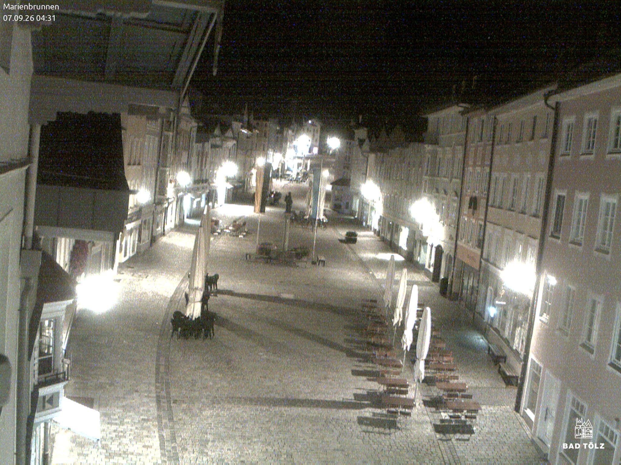 Archiv Foto Webcam Blick auf den Marienbrunnen Bad Tölz