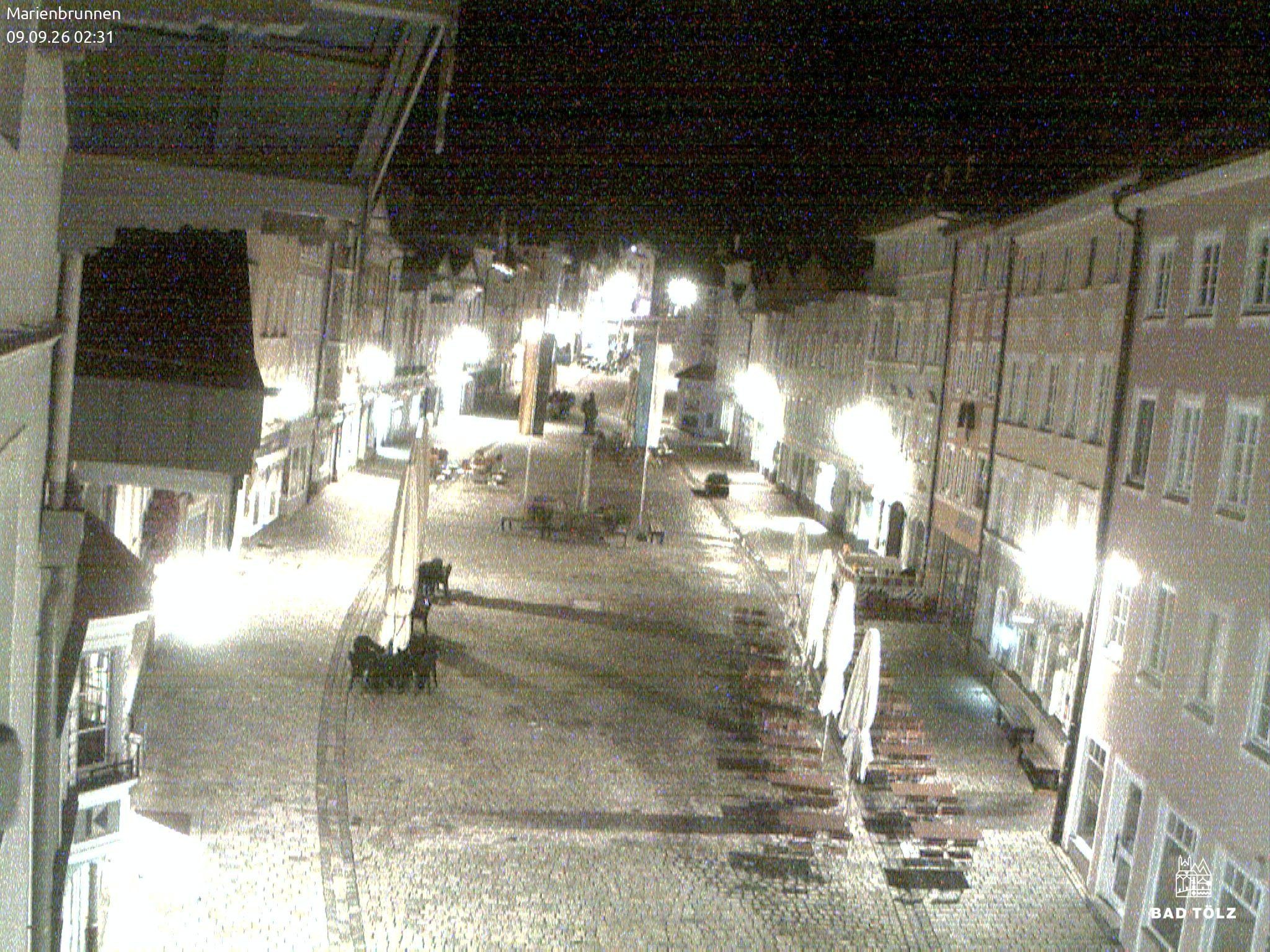 Archiv Foto Webcam Blick auf den Marienbrunnen Bad Tölz