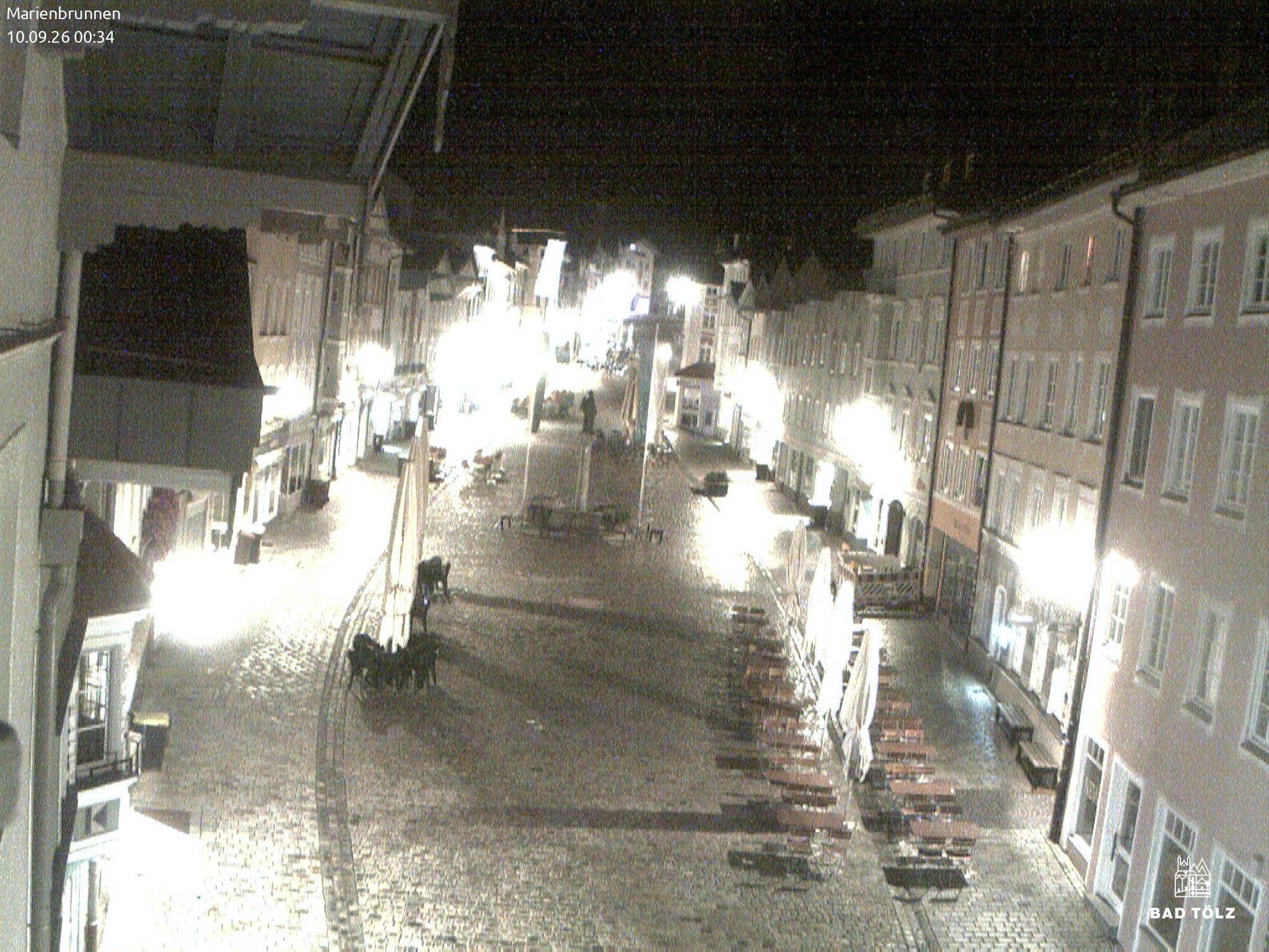 Archiv Foto Webcam Blick auf den Marienbrunnen Bad Tölz