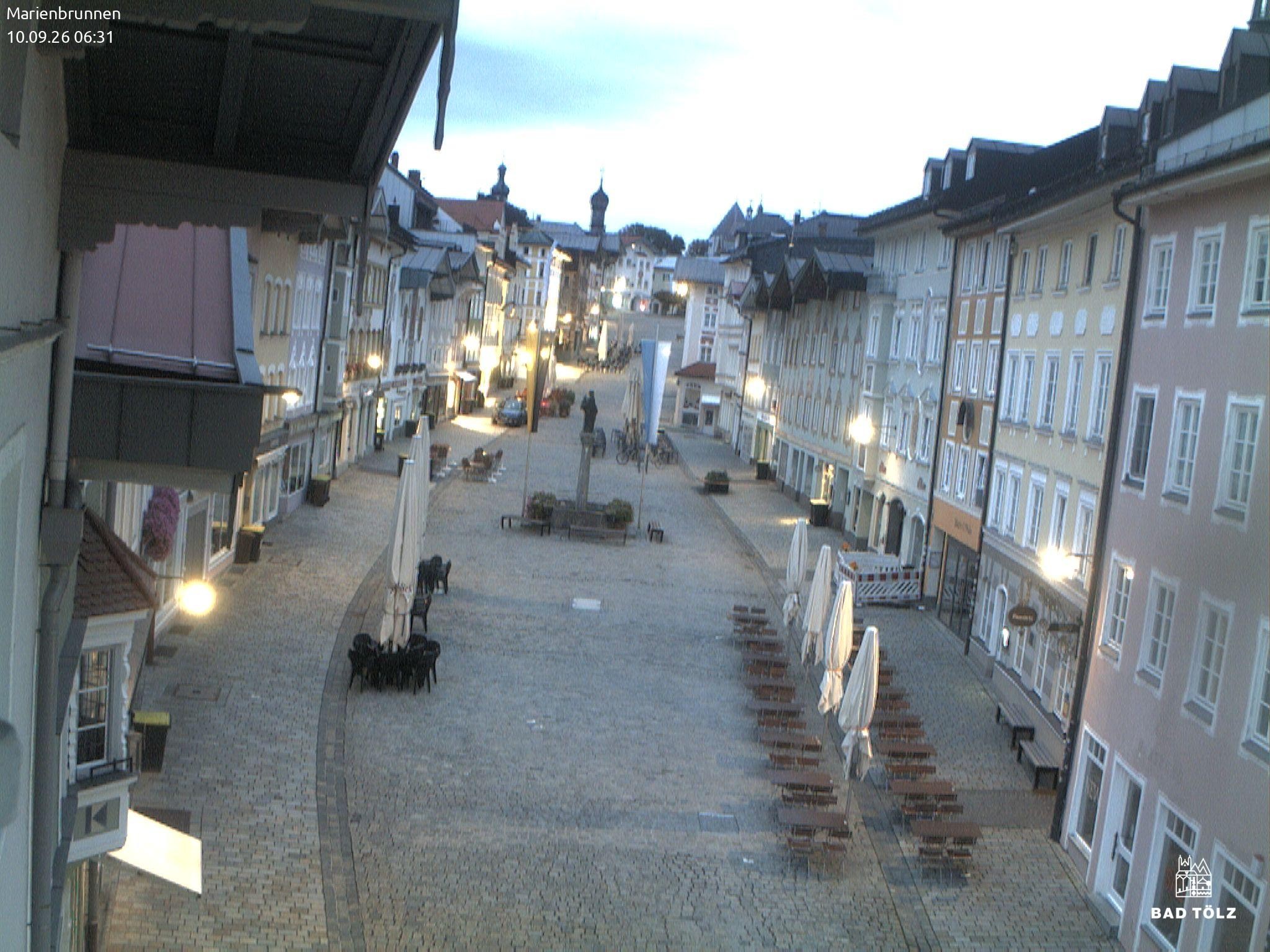 Archived image Webcam Marienbrunnen - Bad Tölz