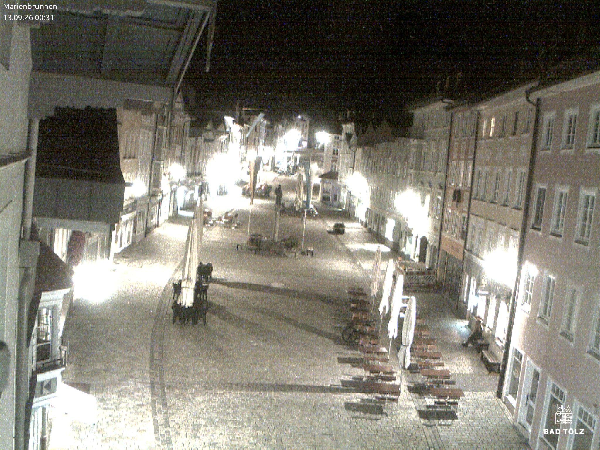 Archiv Foto Webcam Blick auf den Marienbrunnen Bad Tölz