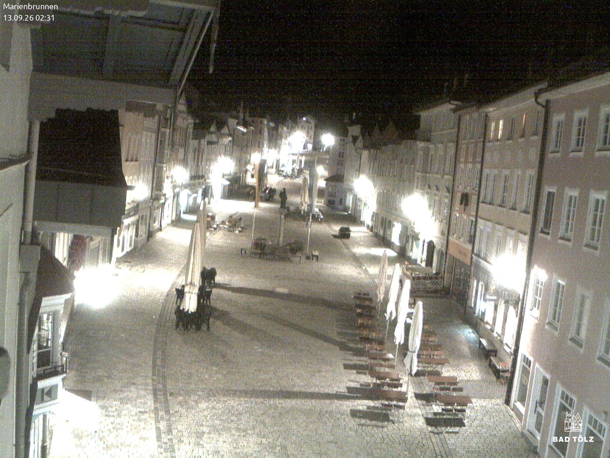 Archiv Foto Webcam Blick auf den Marienbrunnen Bad Tölz