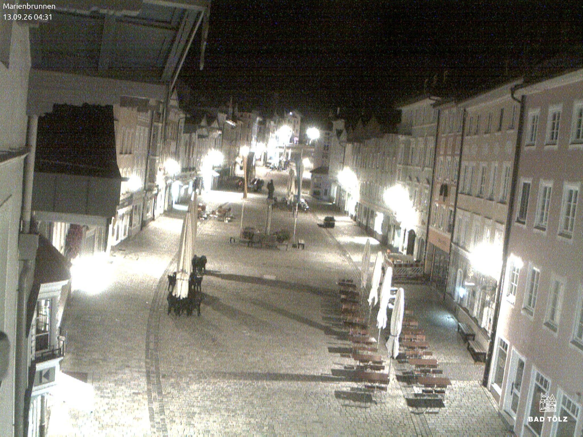 Archiv Foto Webcam Blick auf den Marienbrunnen Bad Tölz