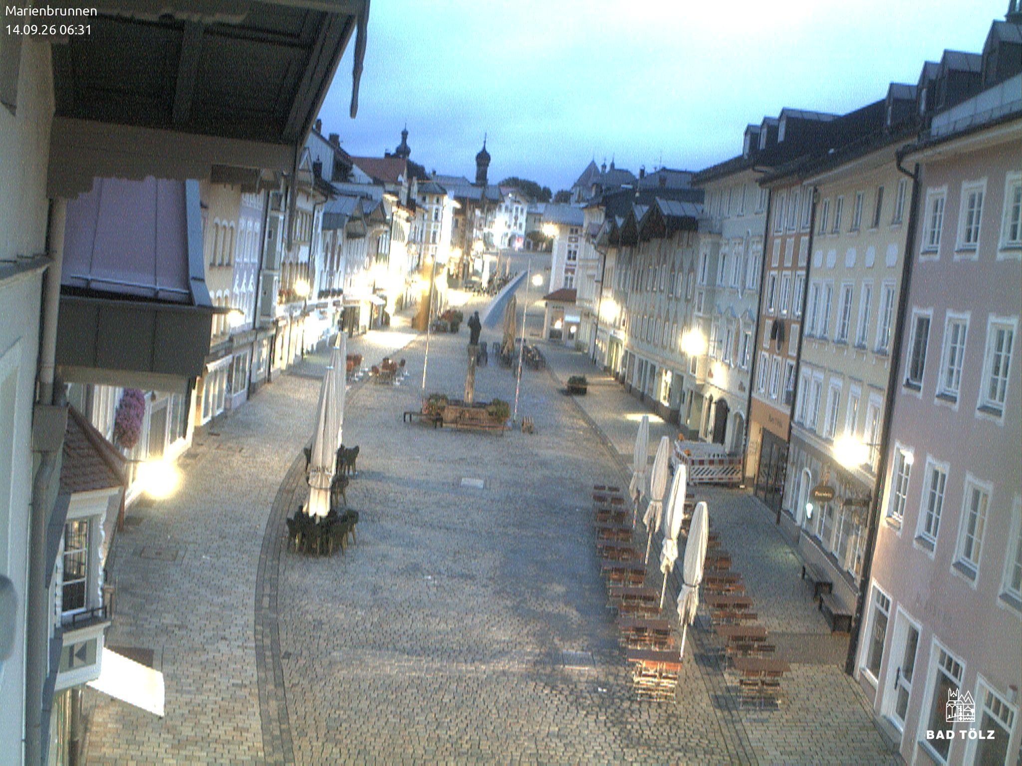 Archived image Webcam Marienbrunnen - Bad Tölz