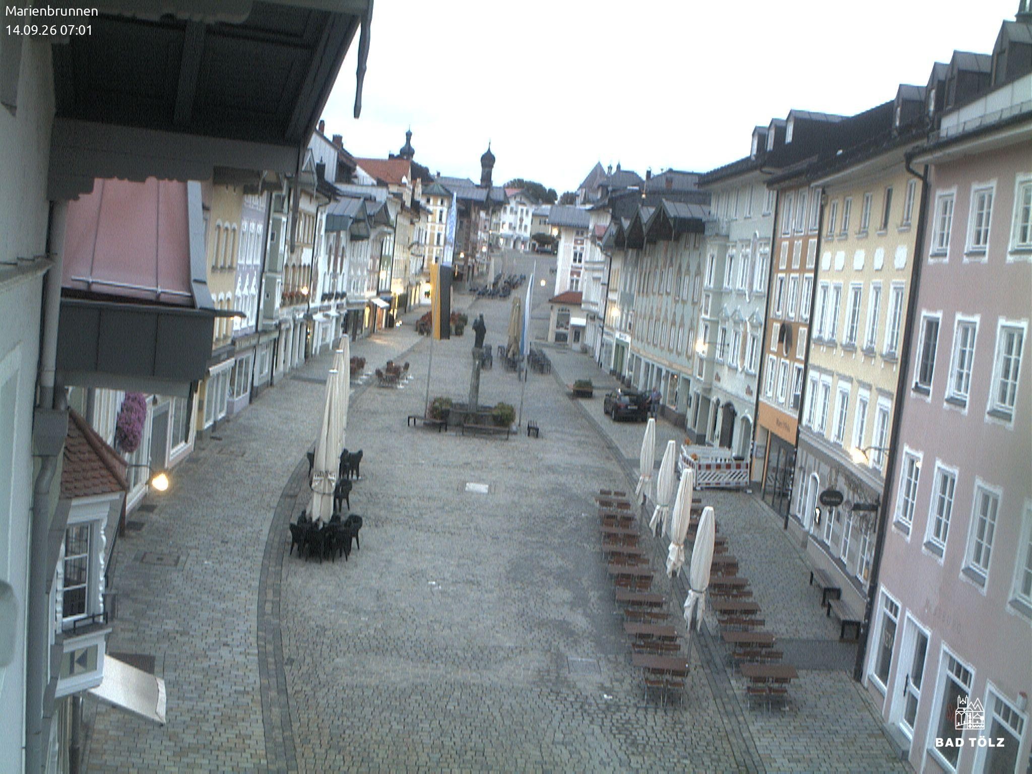 Archived image Webcam Marienbrunnen - Bad Tölz