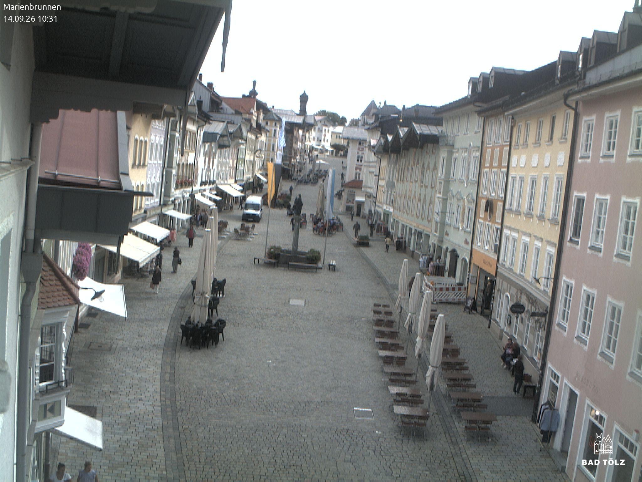 Archived image Webcam Marienbrunnen - Bad Tölz