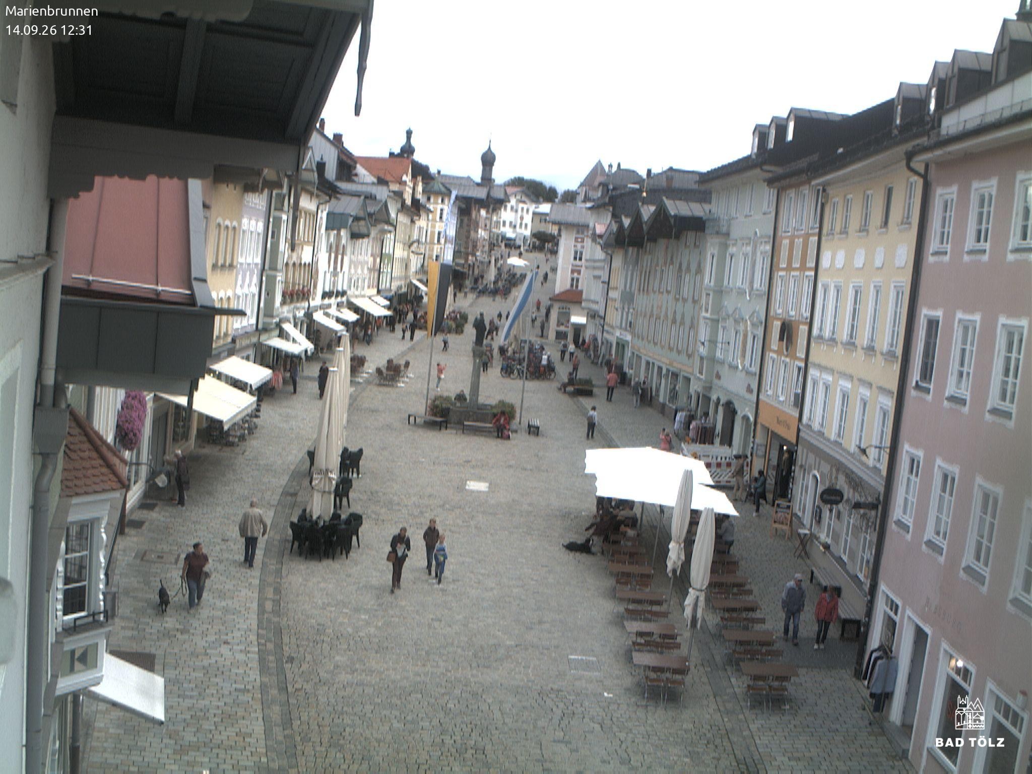 Archived image Webcam Marienbrunnen - Bad Tölz