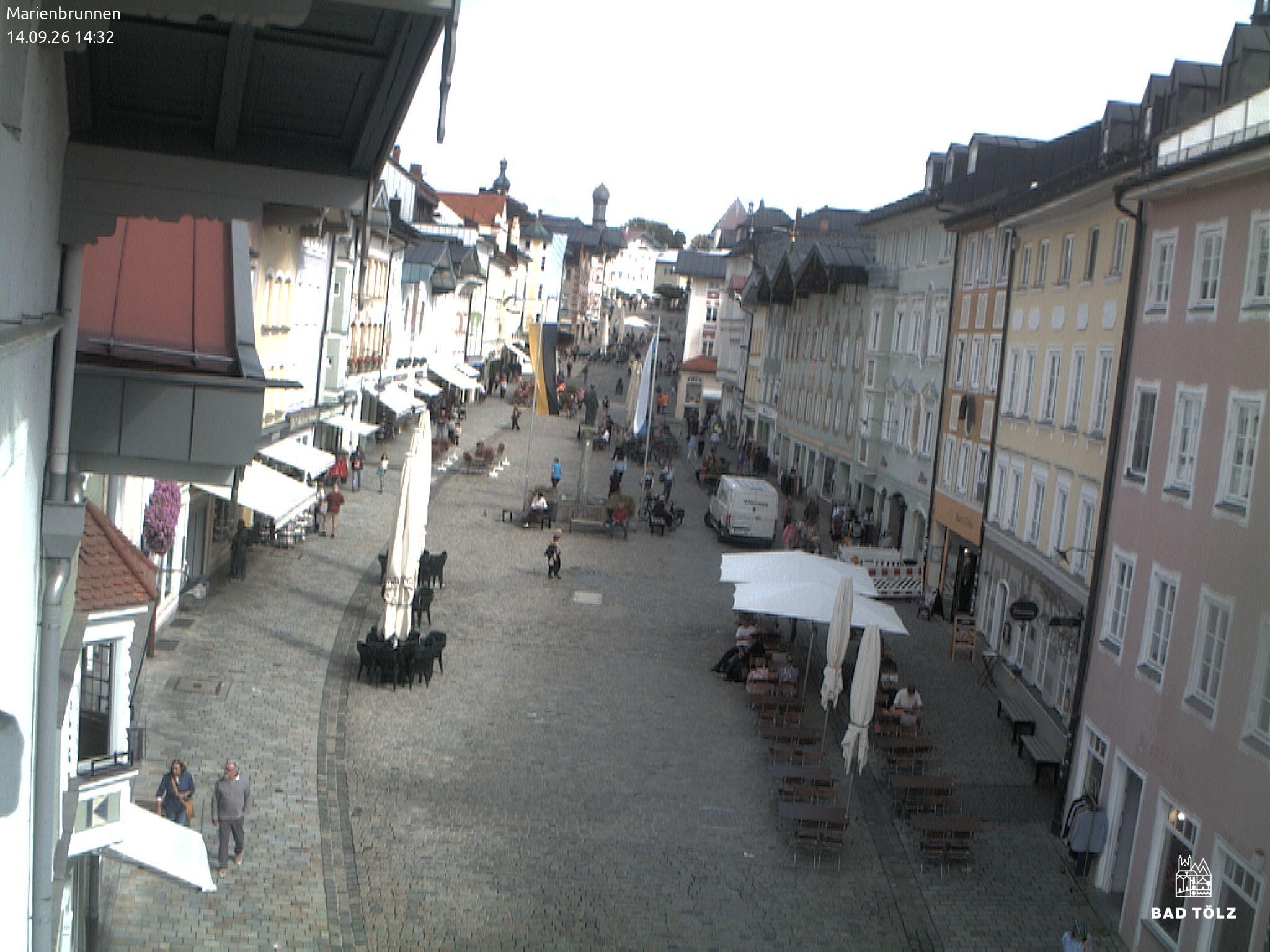 Archived image Webcam Marienbrunnen - Bad Tölz