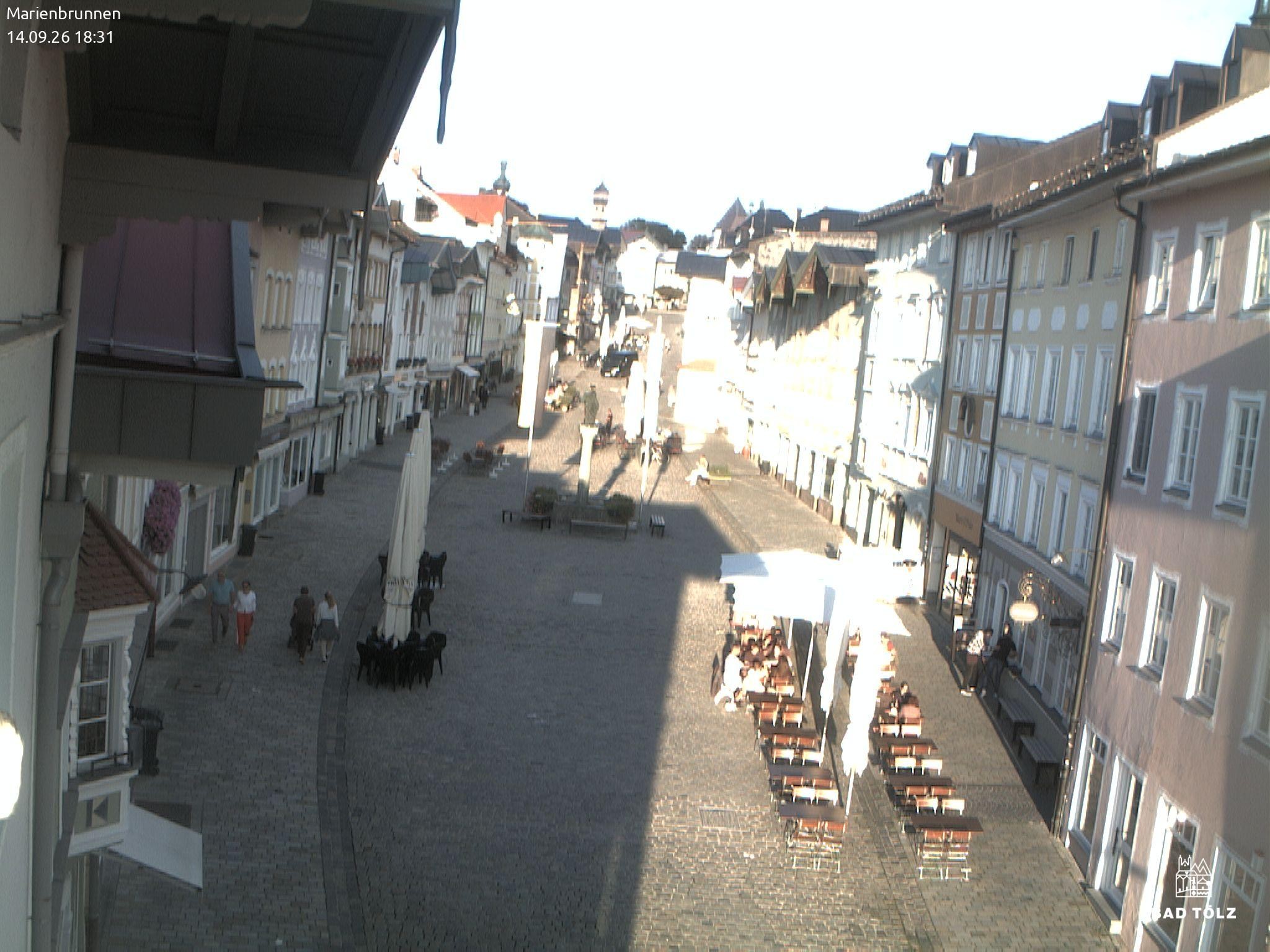 Archived image Webcam Marienbrunnen - Bad Tölz