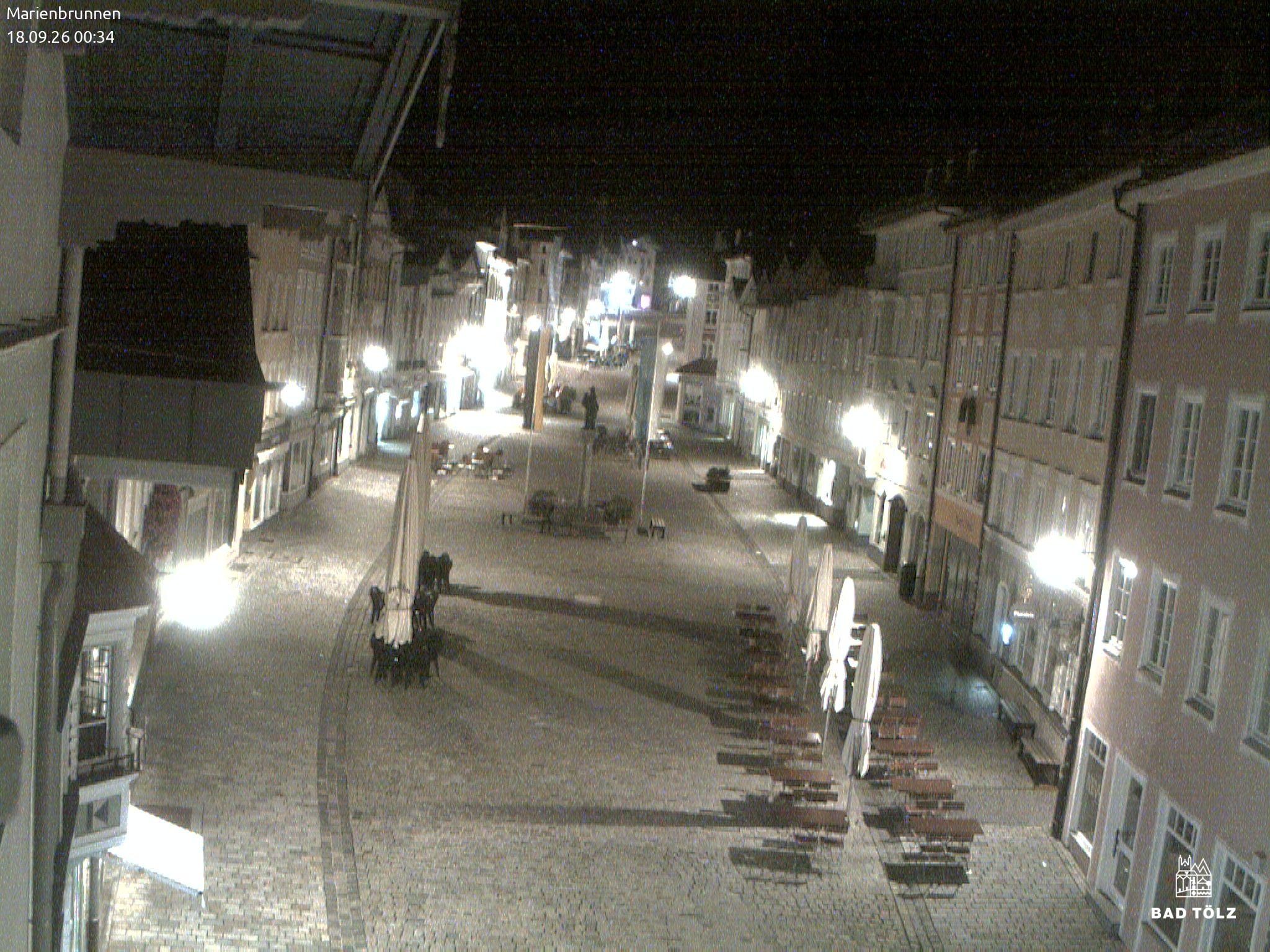 Archiv Foto Webcam Blick auf den Marienbrunnen Bad Tölz
