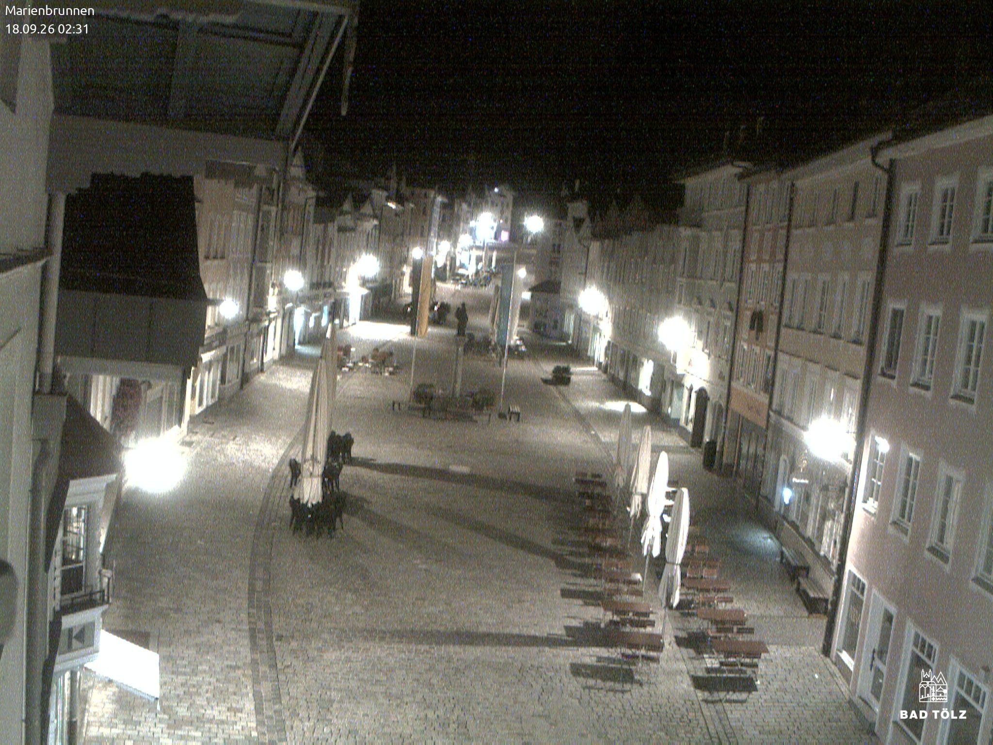 Archiv Foto Webcam Blick auf den Marienbrunnen Bad Tölz